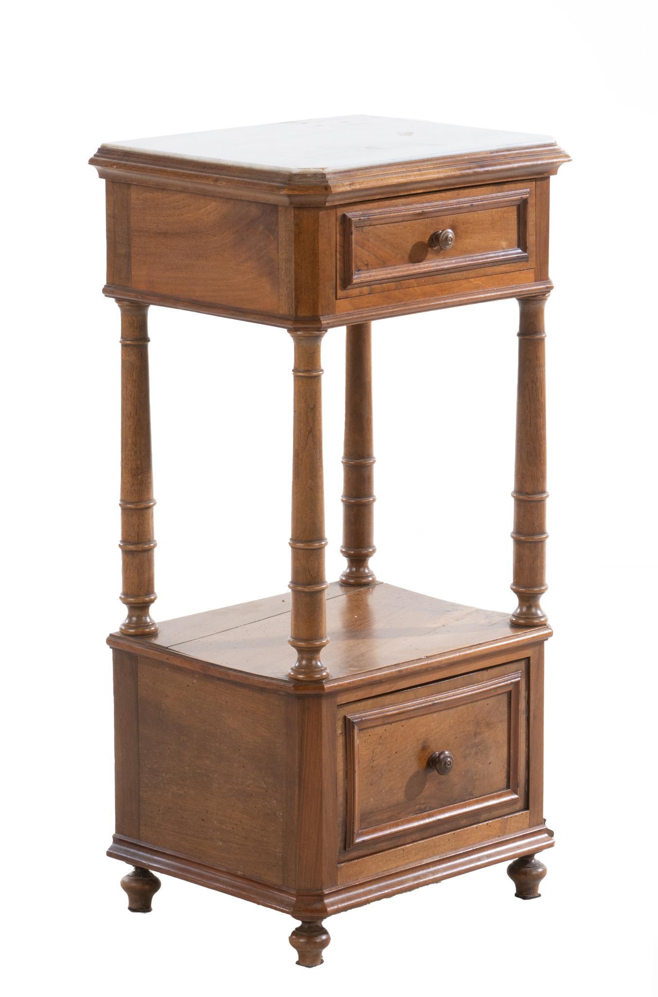 Marble Top Night Stand (1 of 5)