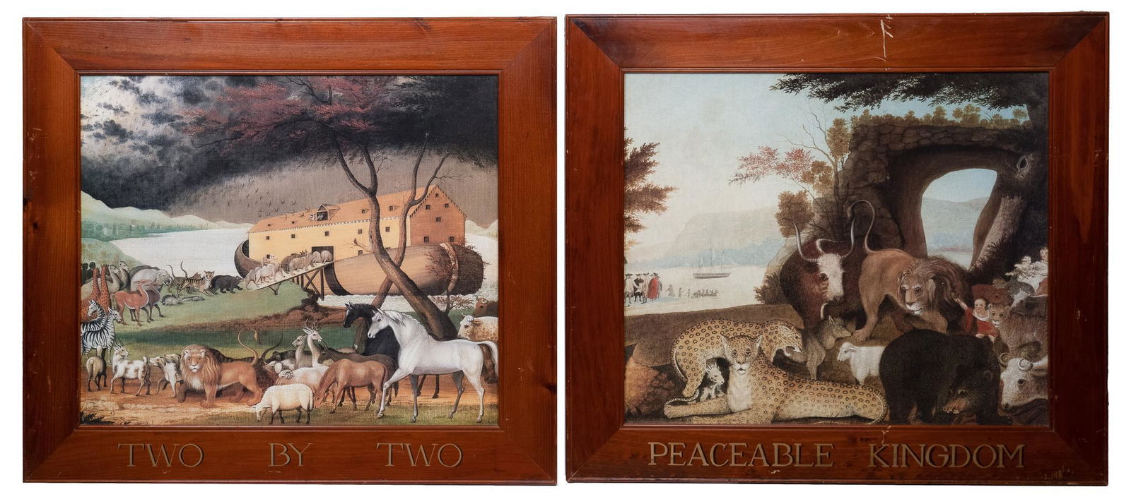 Edward Hicks, "Peaceable Kingdom" & "Two by Two" (2) (1 of 7)