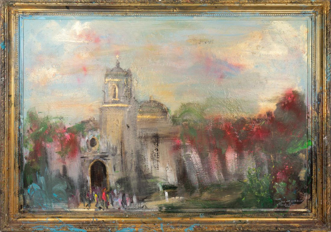 Franco Modini Ruiz (b.1961, TX), "Girl with Pink Dress", 2022 (1 of 5)