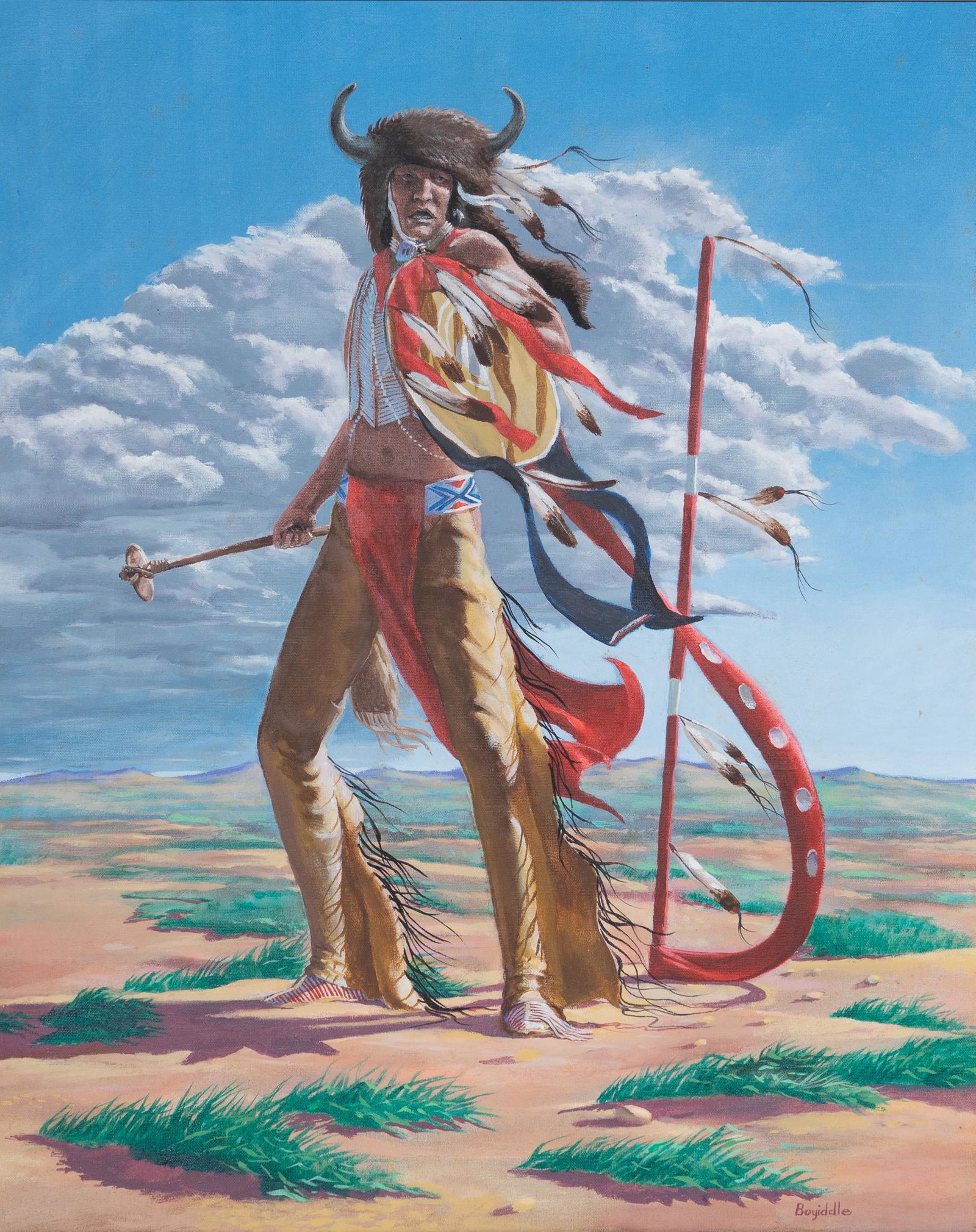 Parker Boyiddle, Jr., "Kiowa Dog Soldier" (1 of 5)