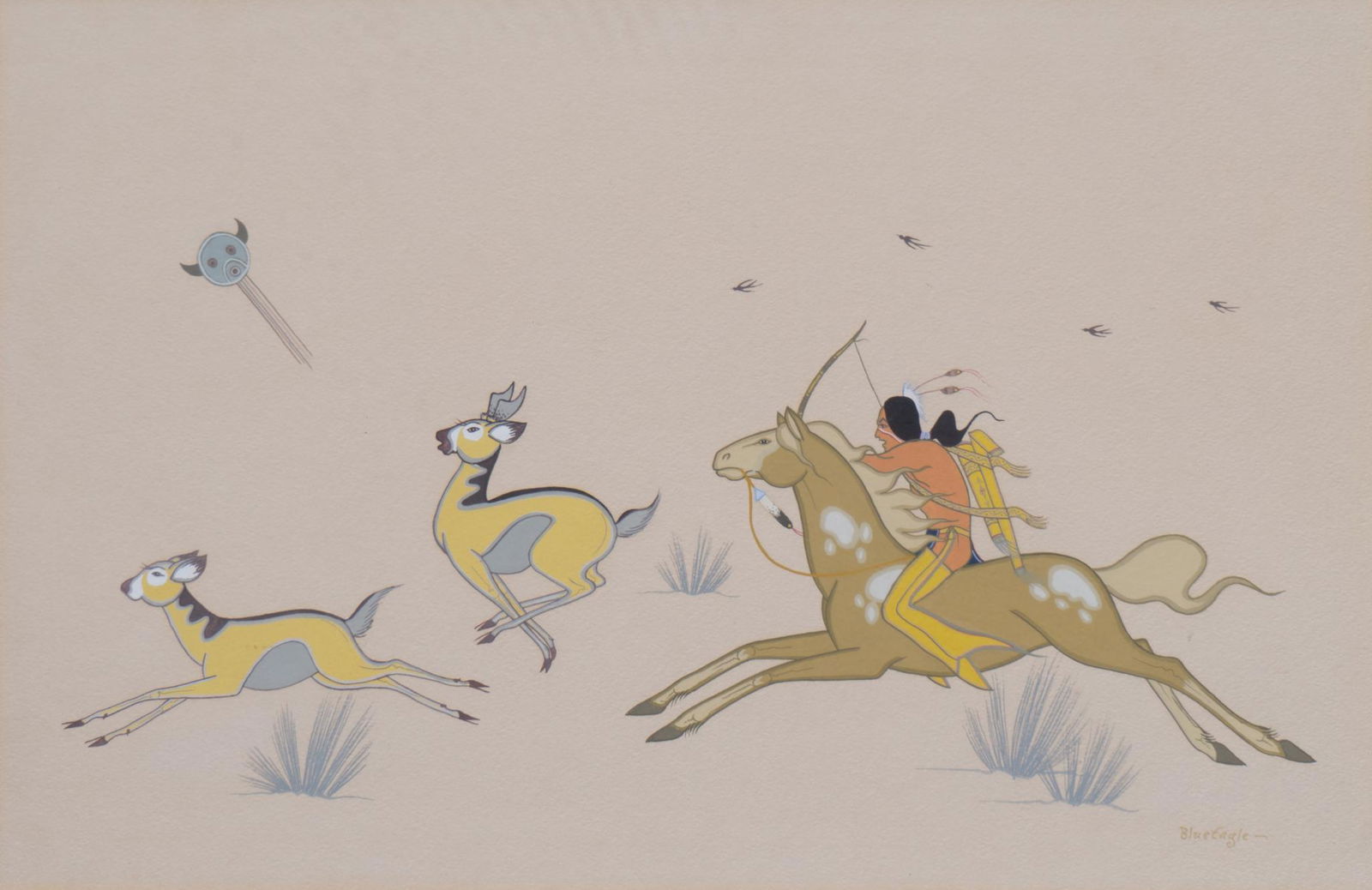 Acee Blue Eagle, Hunt Scene (1 of 4)