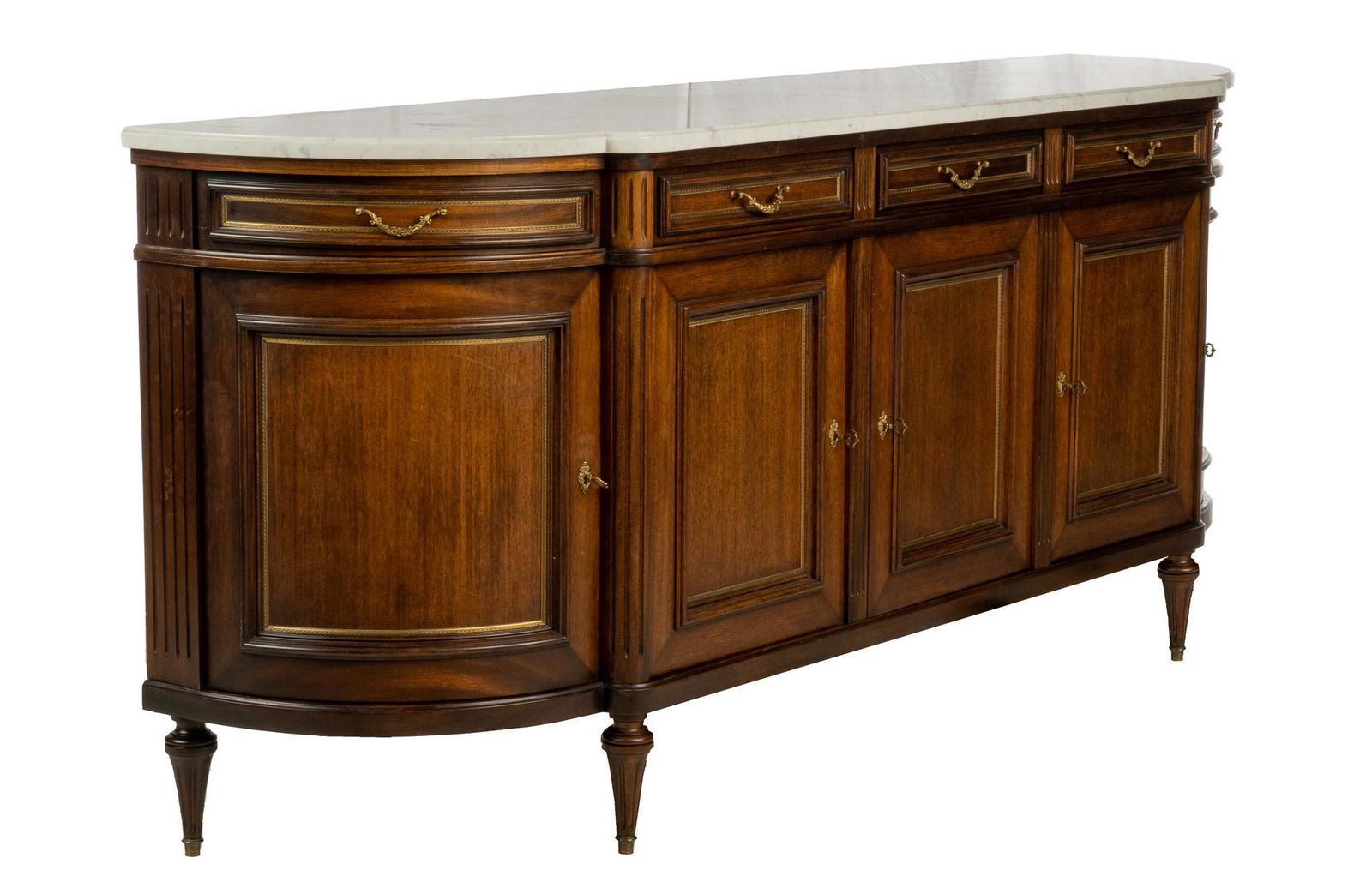 Louis XVI Style Marble Top Enfilade (1 of 6)