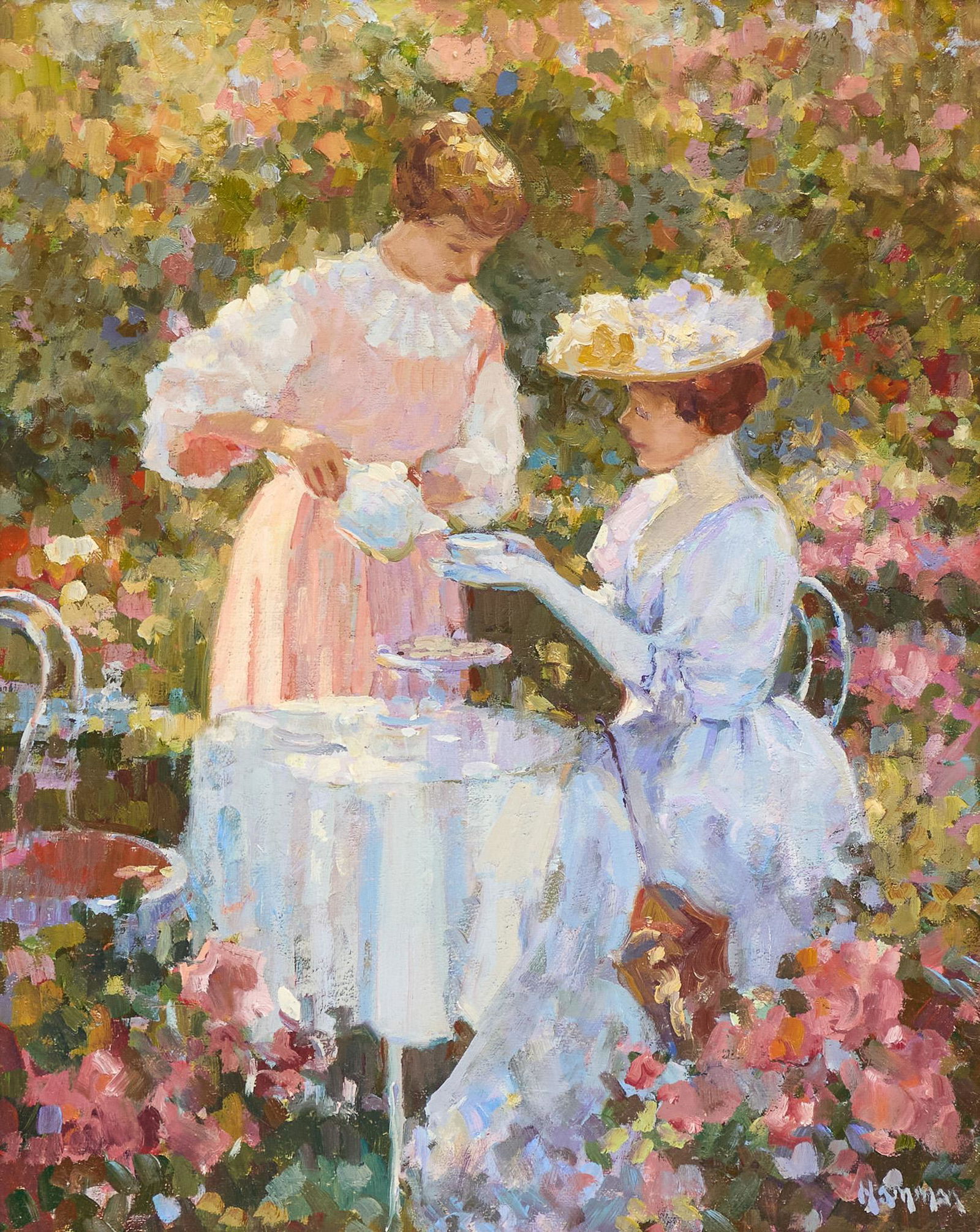 Robert Hamman (b. 1938), "Tea Time" (1 of 4)