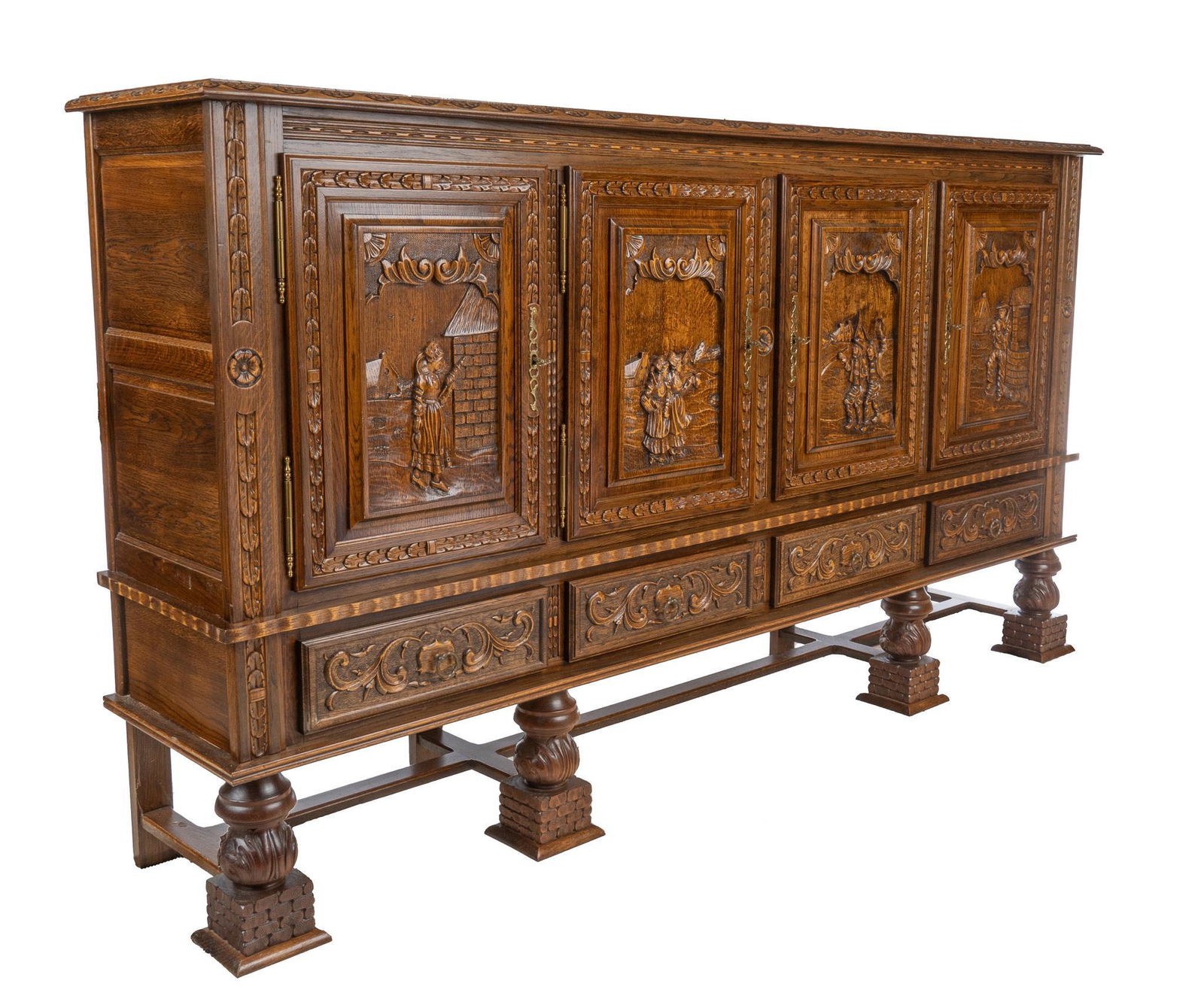 French Renaissance Style Sideboard (1 of 6)
