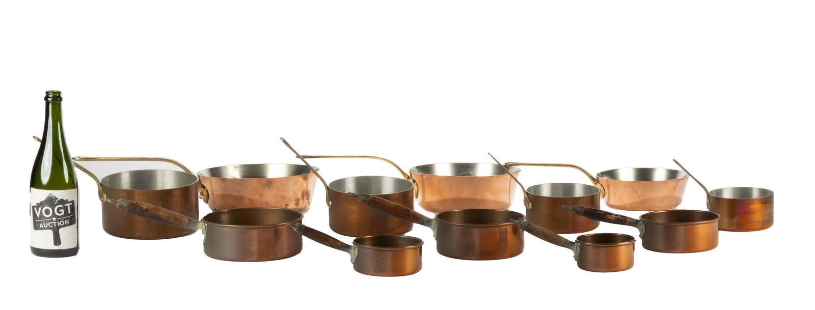 Collection of (12) French Copper Pots (1 of 6)