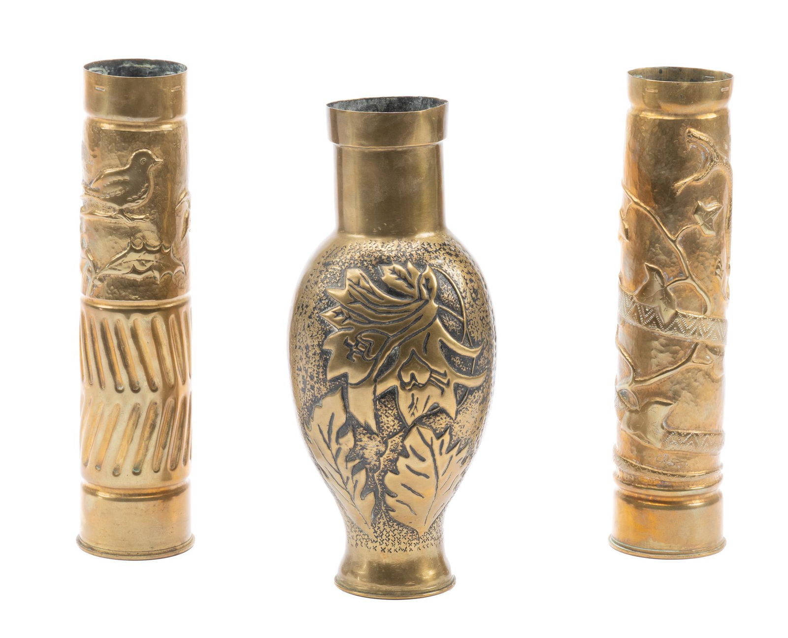 Set of (3) Trenchware Vases (1 of 11)