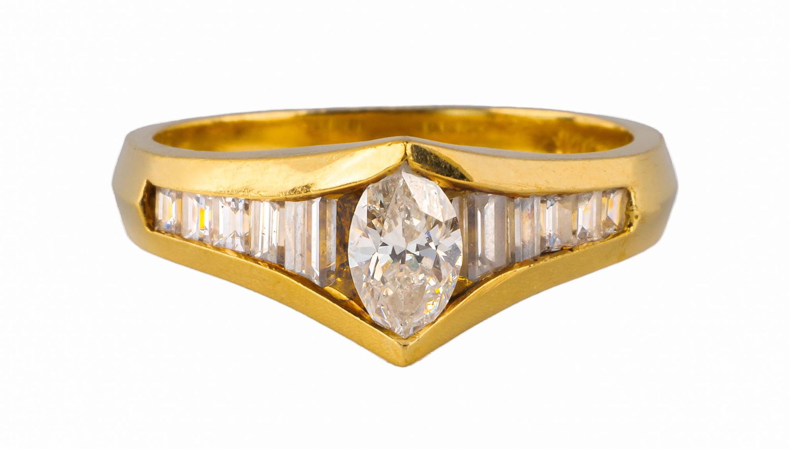 1ctw Diamond Engagement 14k Gold Ring (1 of 5)