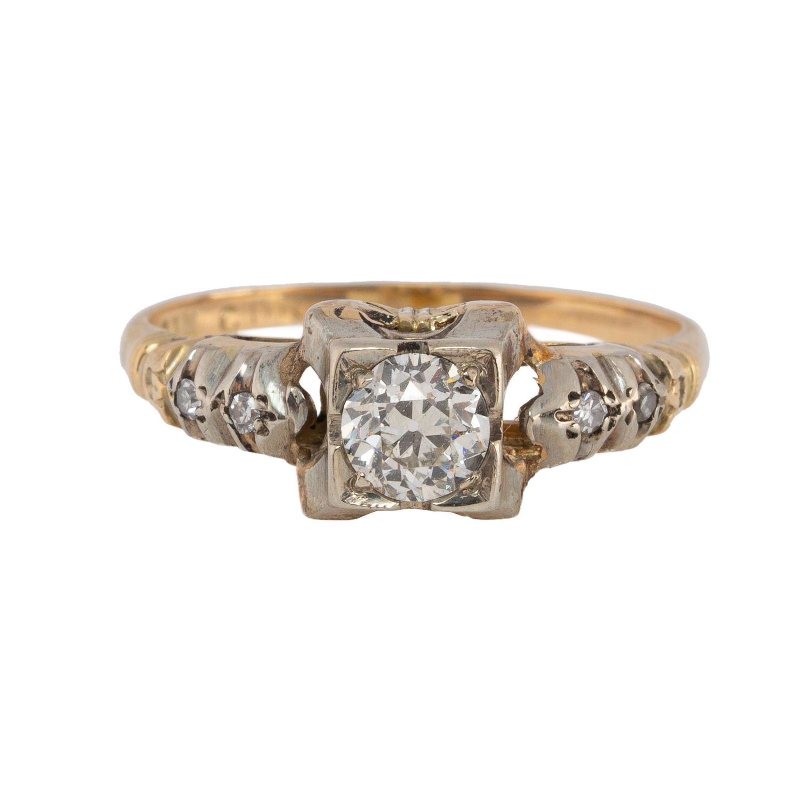 Antique .25ct Diamond Engagement Ring (1 of 3)
