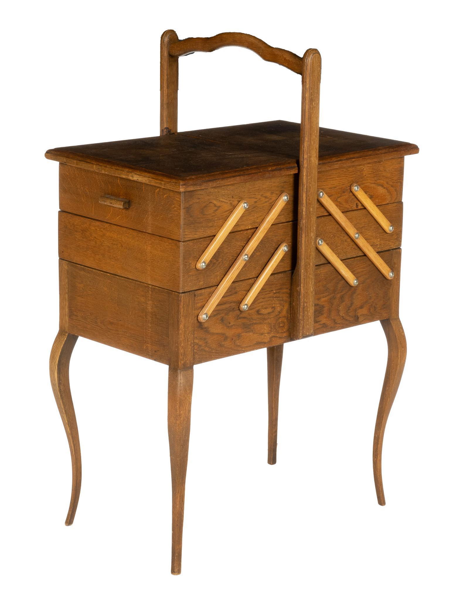 French Provincial Accordion Style Sewing Box (1 of 5)