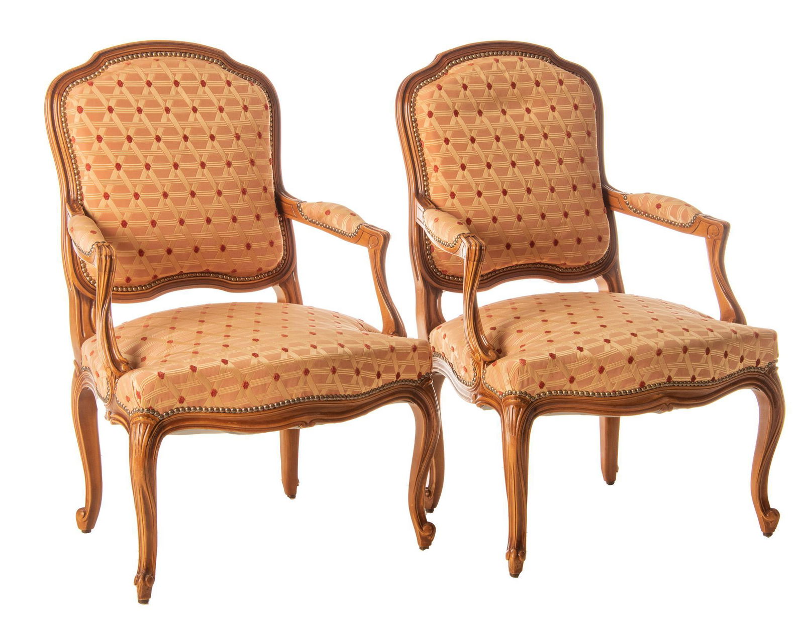 Pair of Louis XV Style Chairs (1 of 4)