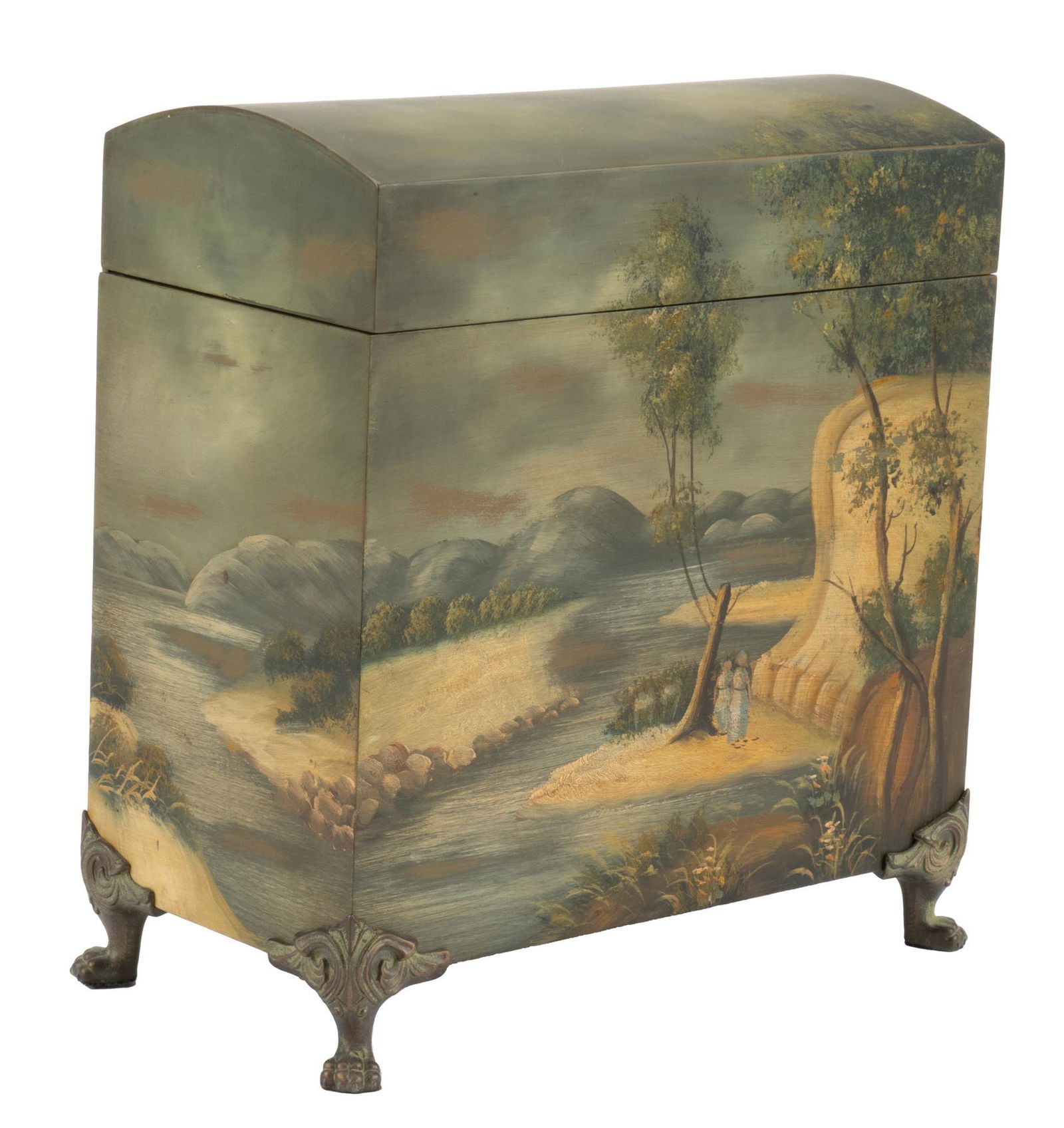 Painted French Empire Style Chest (1 of 8)