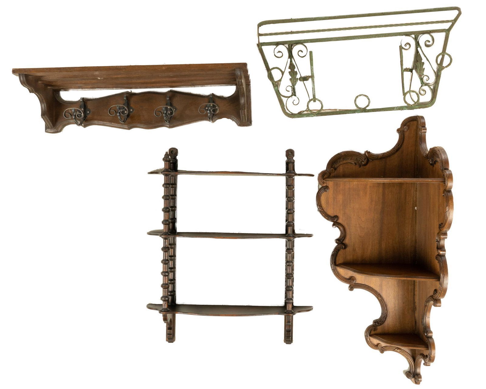 Collection of (4) Wall Racks (1 of 2)