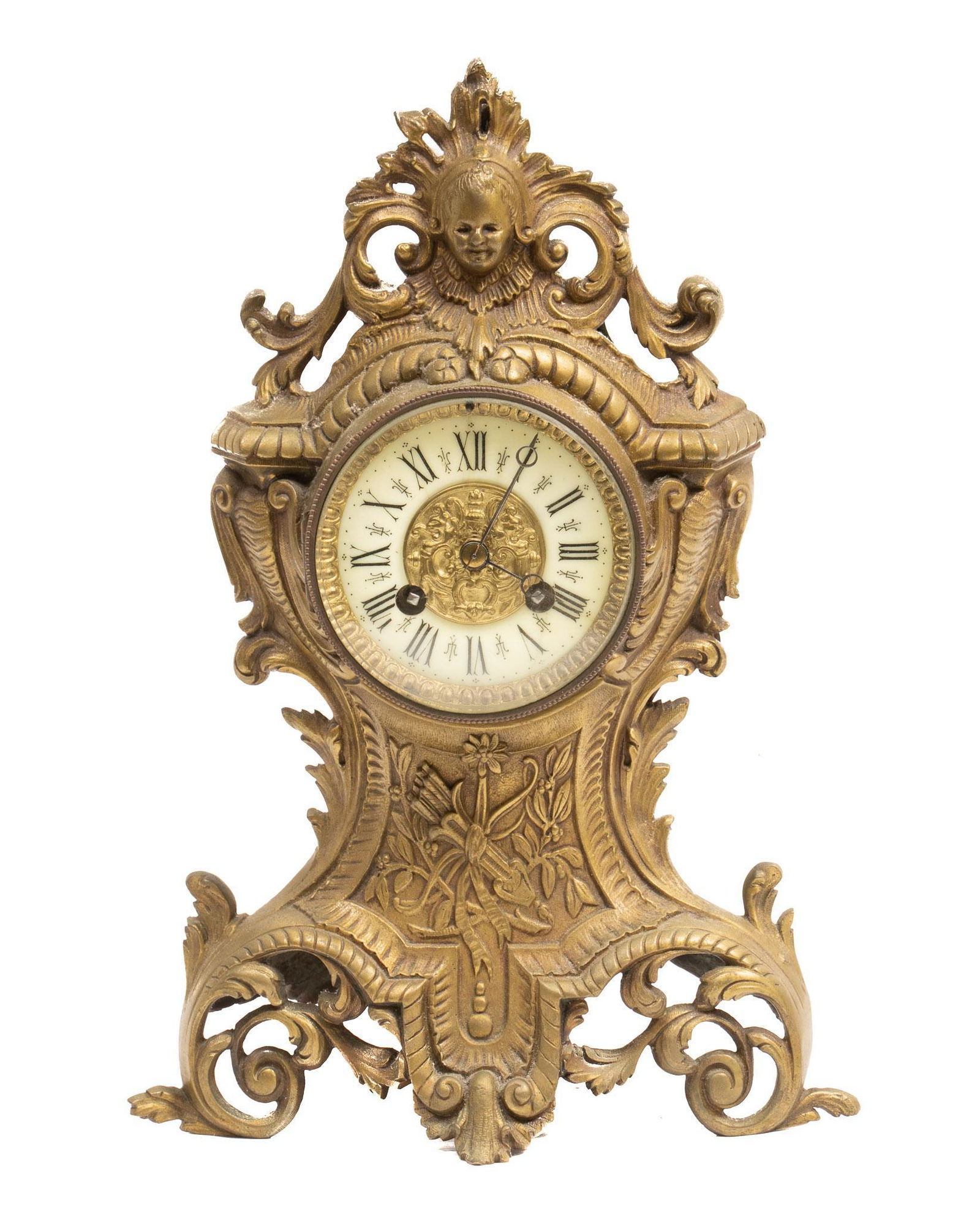 French Solid Brass Clock (1 of 7)