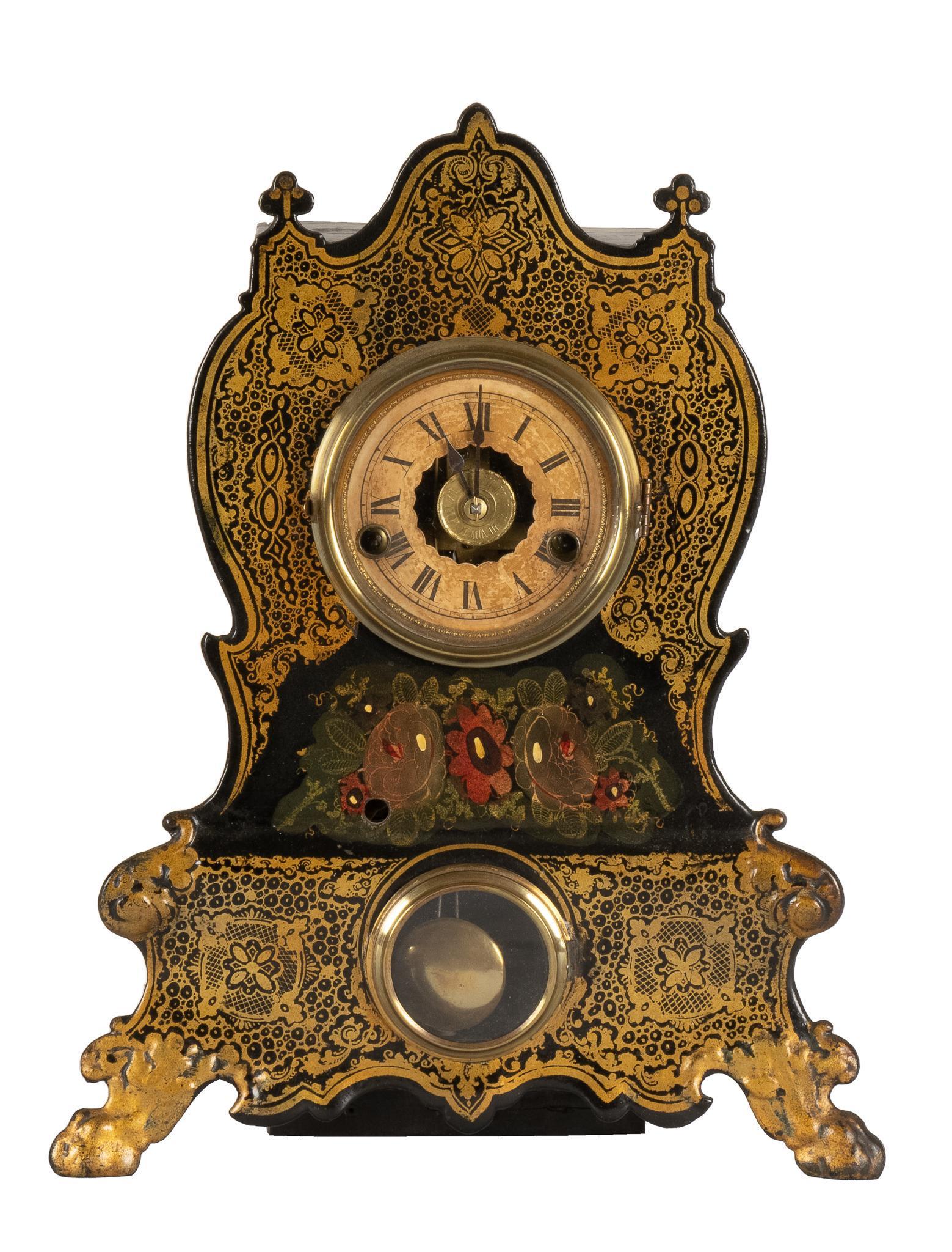 American Iron Front Mantel Clock (1 of 5)