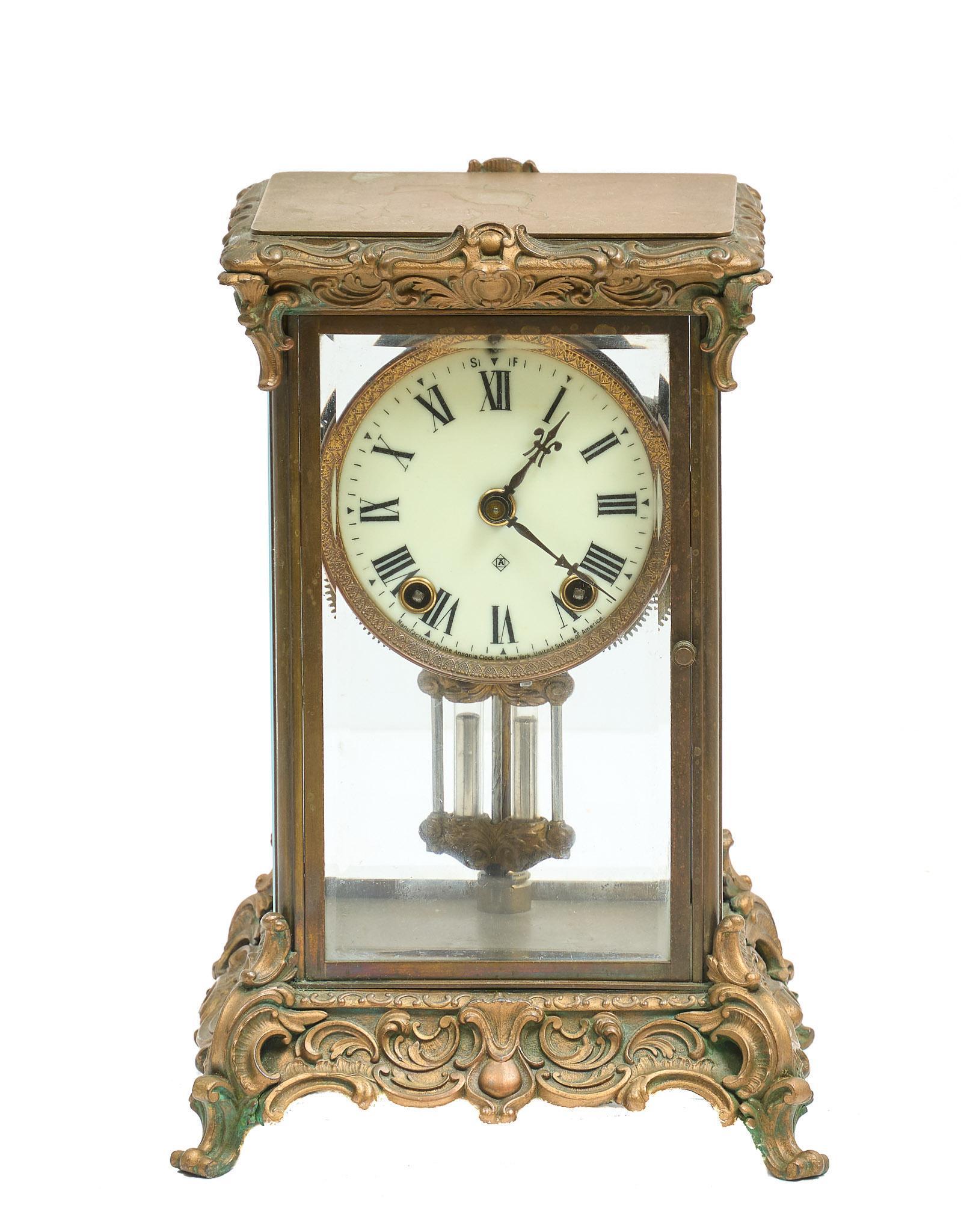 Ansonia Clock Co. "Peer" Crystal Regulator Clock (1 of 8)