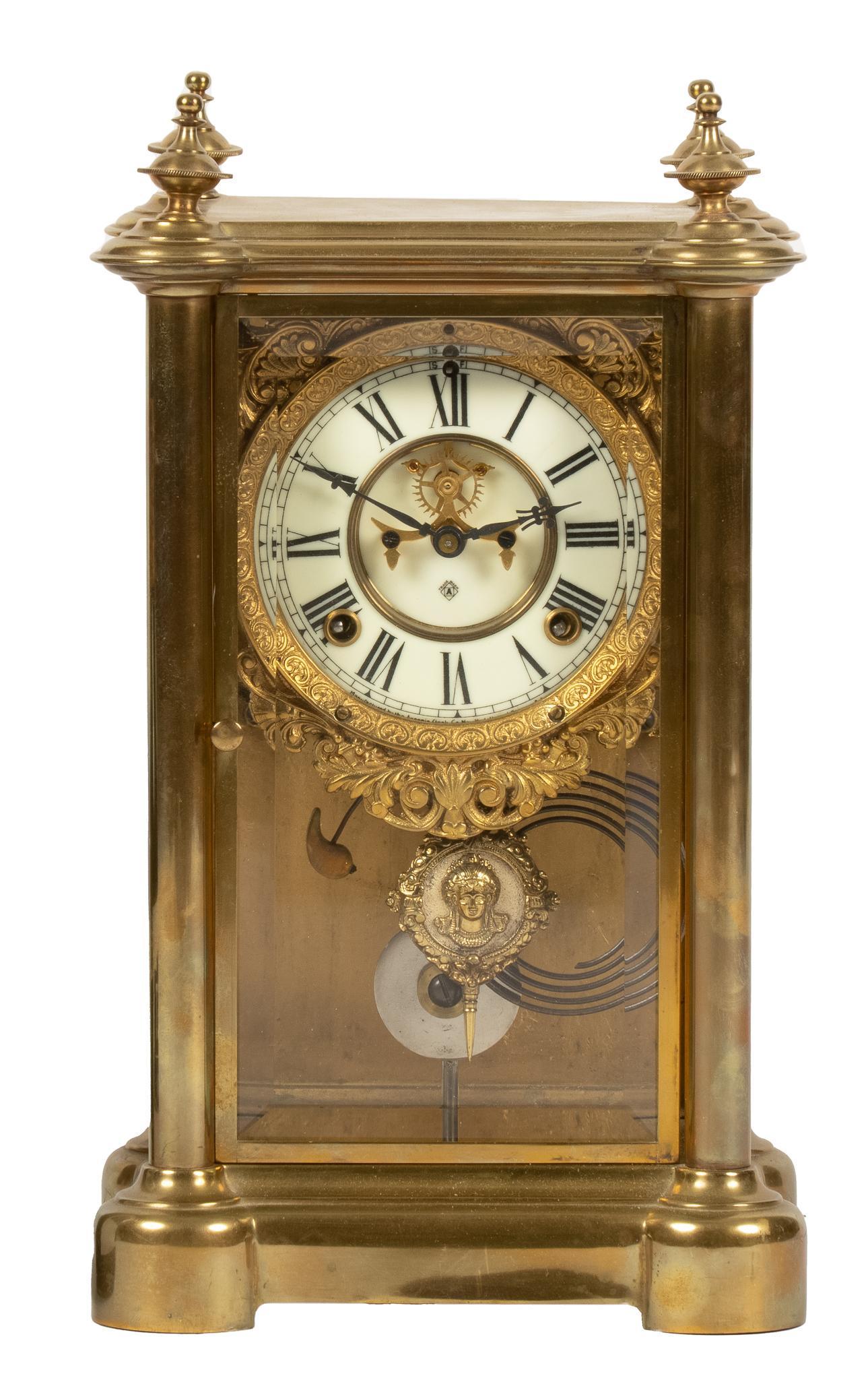 Ansonia Clock Co. Crystal Regulator Clock (1 of 7)
