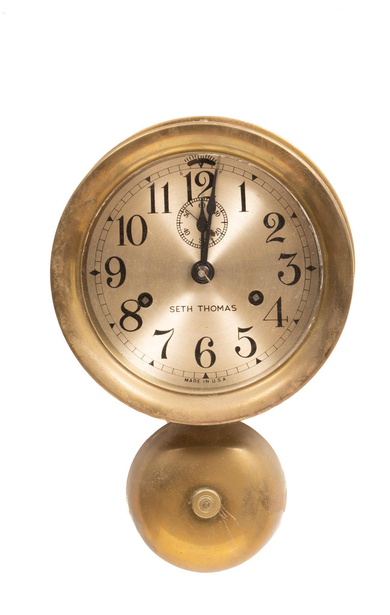 Seth Thomas Clock Co. Ship's Bell Clock (1 of 7)