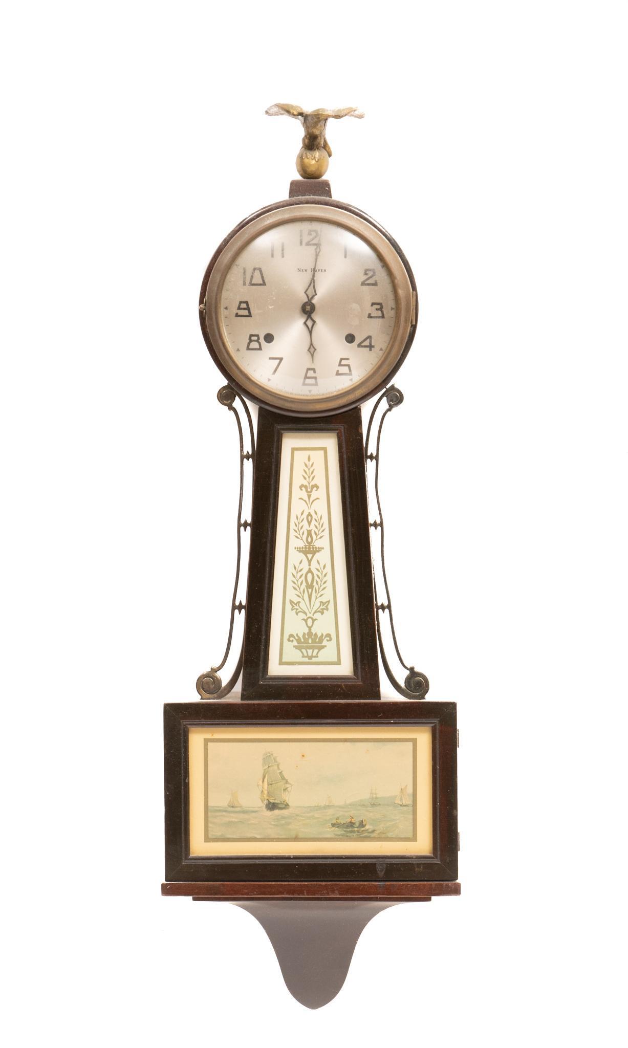 New Haven Clock Co. "Whitney" Banjo Clock (1 of 7)