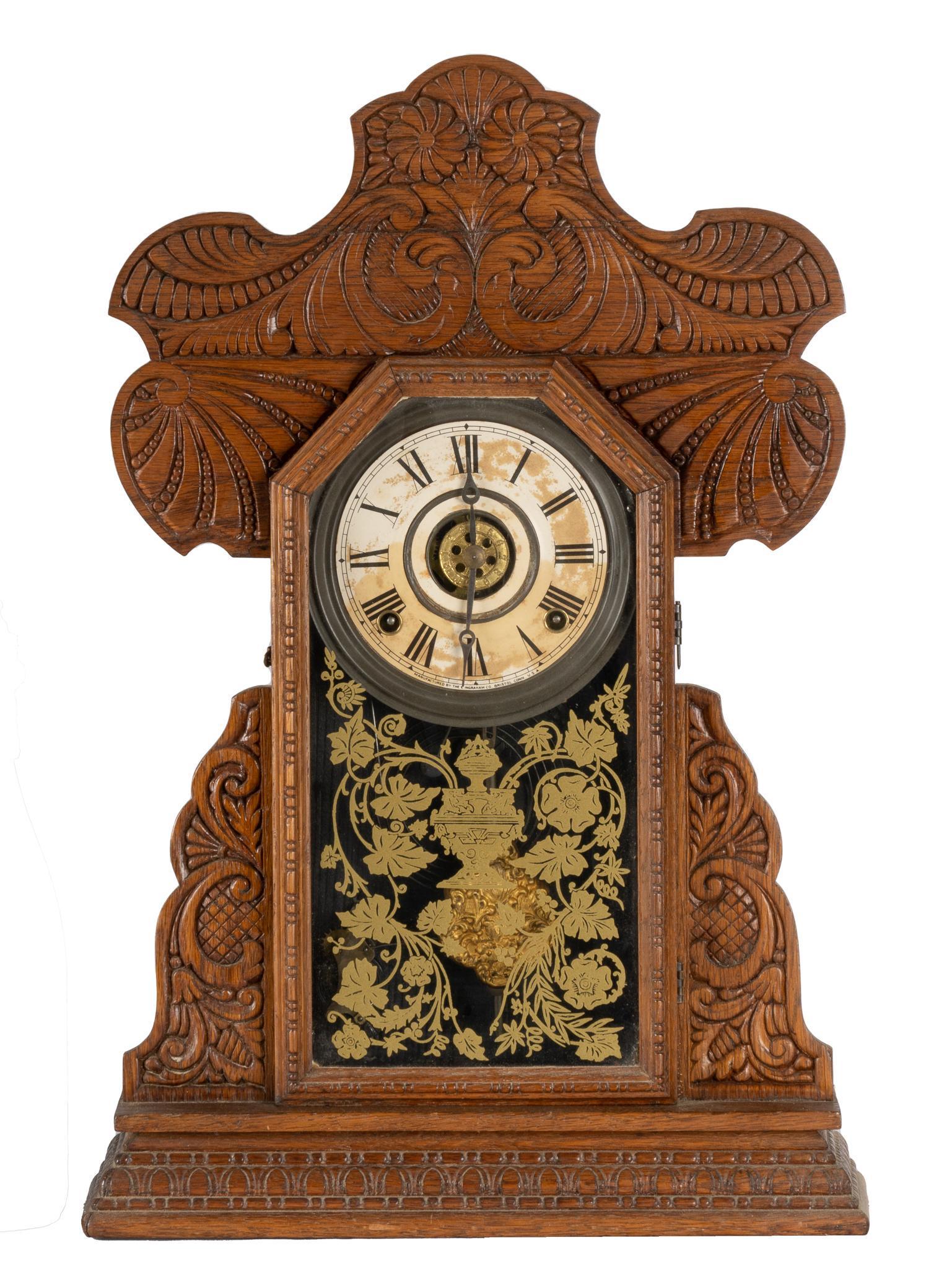 E. Ingraham Clock Co. Gingerbread Kitchen Clock (1 of 8)
