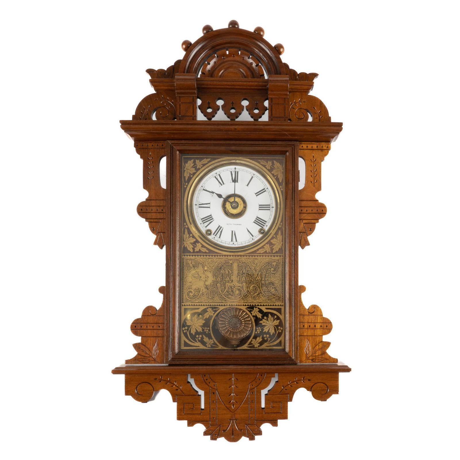 Seth Thomas Clock Co. "Eclipse" Hanging Parlor Clock (1 of 10)