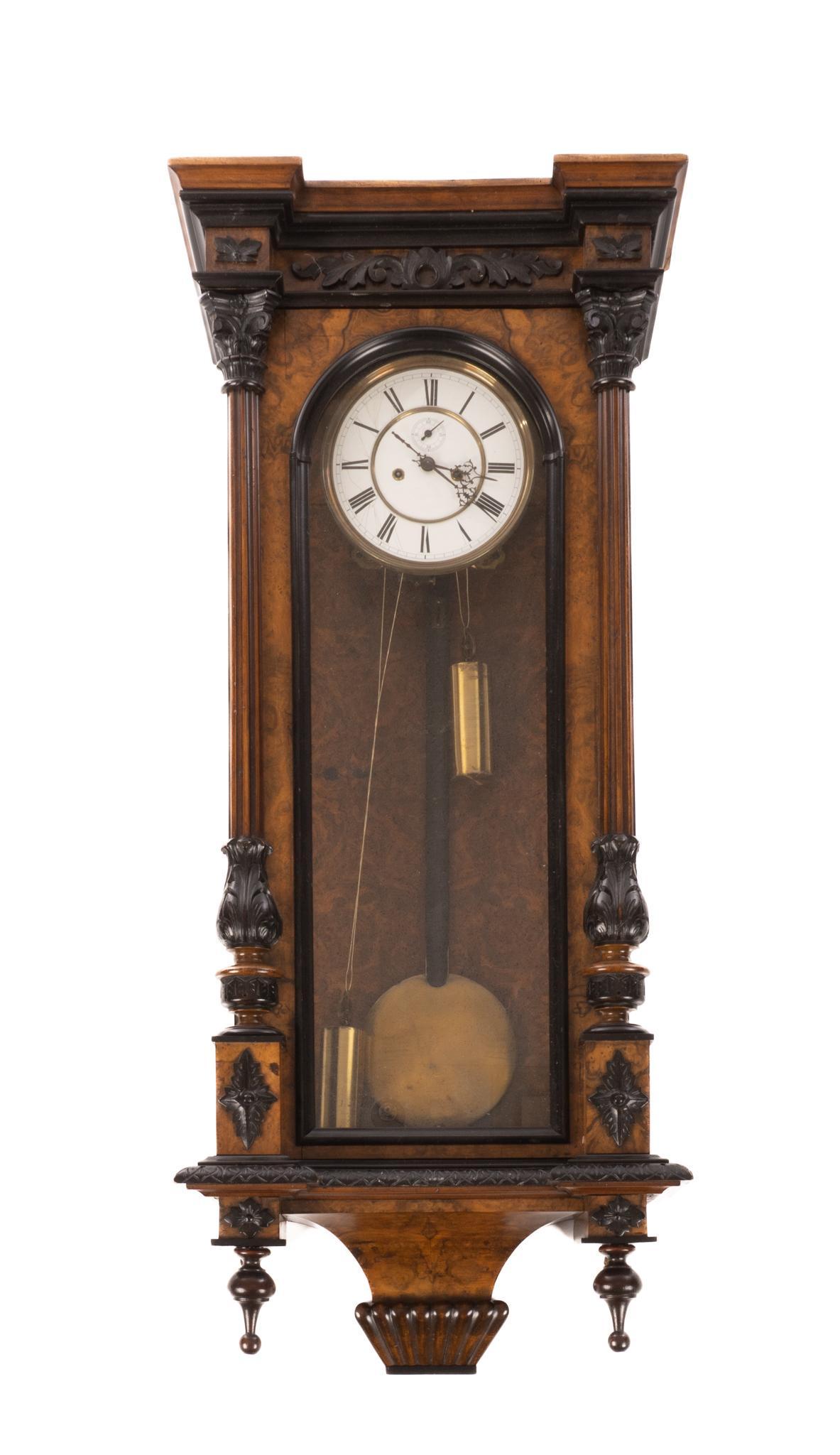 Lenzkirch Vienna Regulator Wall Clock (1 of 4)