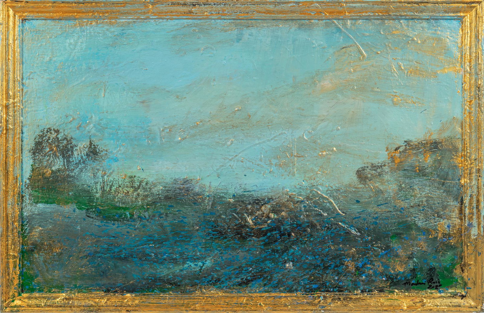 Franco Mondini-Ruiz, "Almost an Onderdonk", 2022: Franco Mondini-Ruiz, "Almost an Onderdonk", 2022, oil on board sight: 16 x 24 in., frame: 16.5 x 24.5 in. Provenance: A San Antonio, Texas collection We happily provide seamless shipping servi