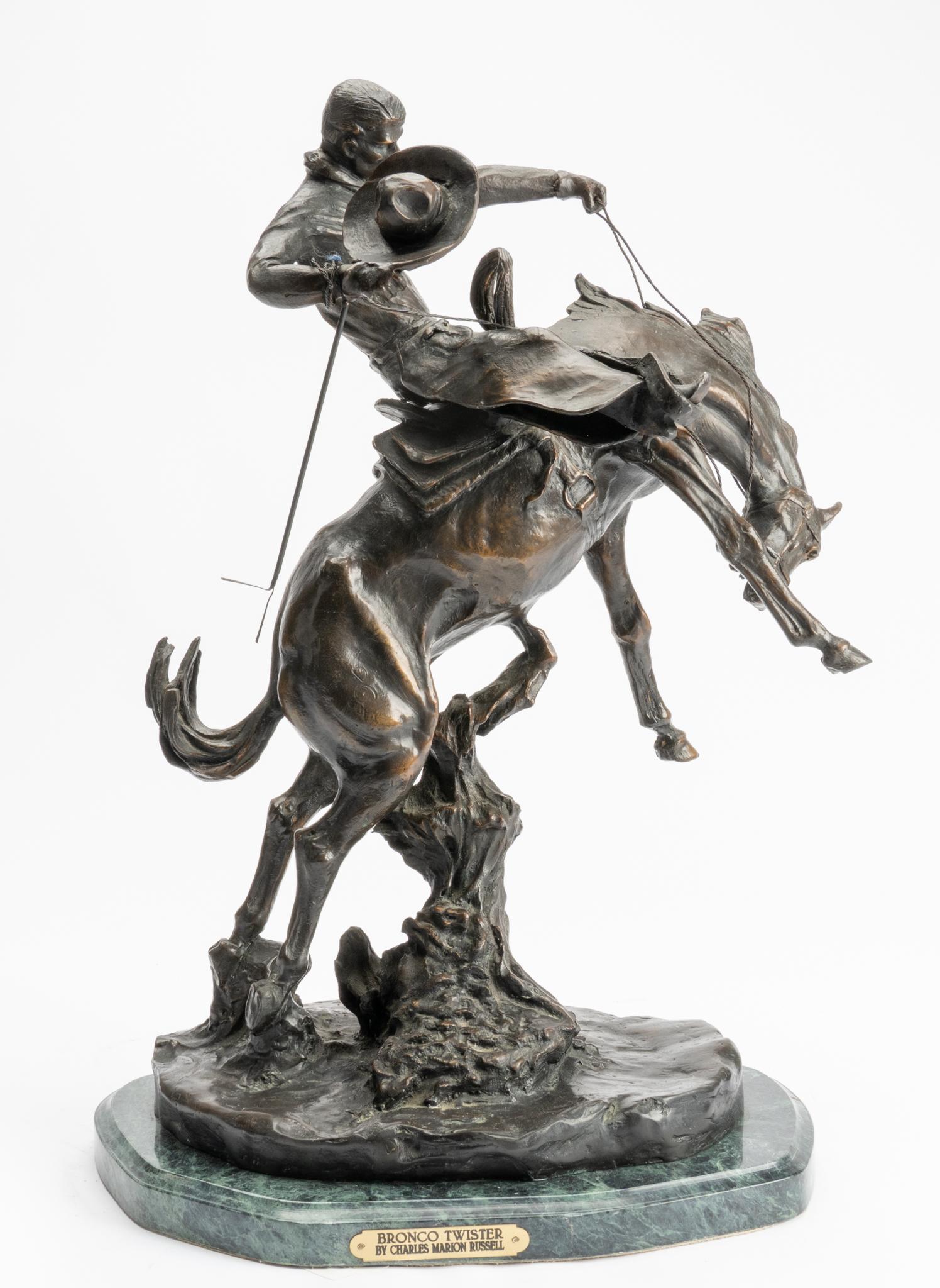 Charles M. Russell, "Bronco Twister" (1 of 6)