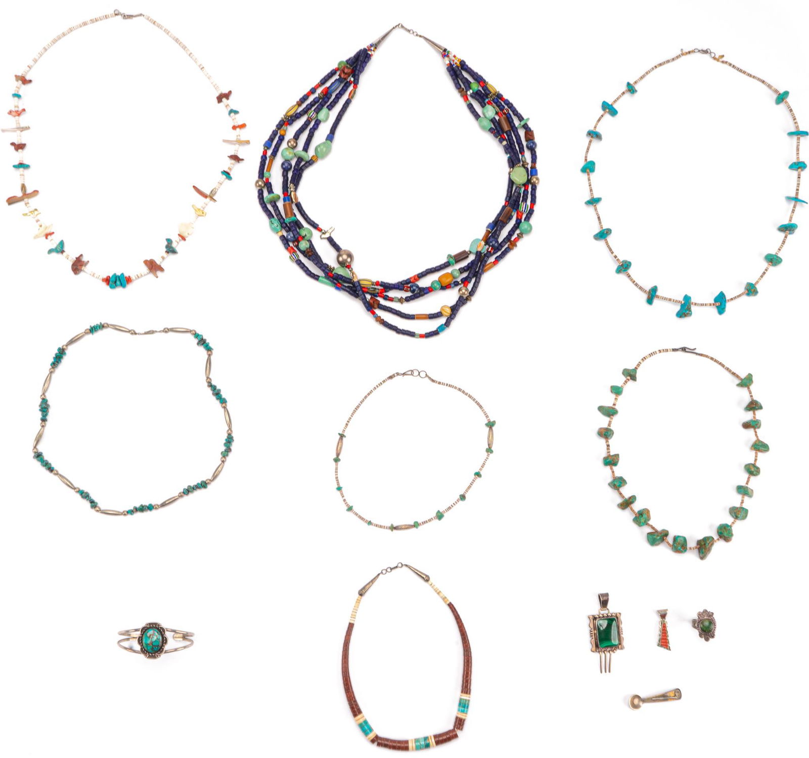 Collection of Vintage Native American Turquoise Jewelry (1 of 7)