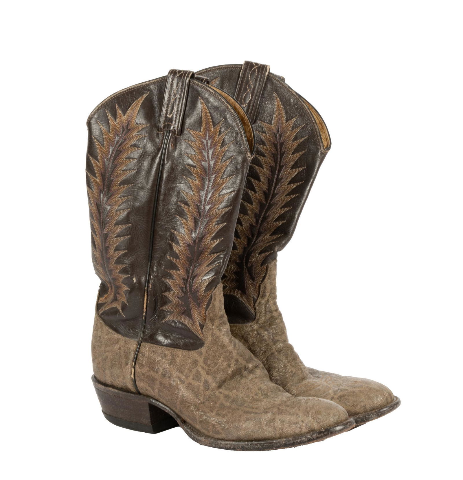 Tony Lama Brown Cowboy Boots (1 of 3)