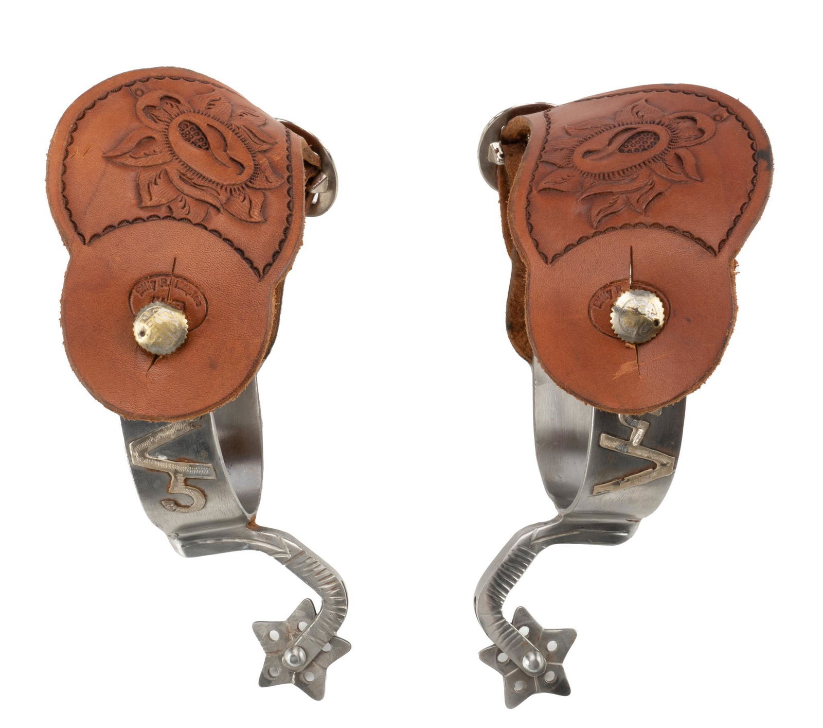 "Lee" Marked Marfa Shank Cowboy Spurs (1 of 9)