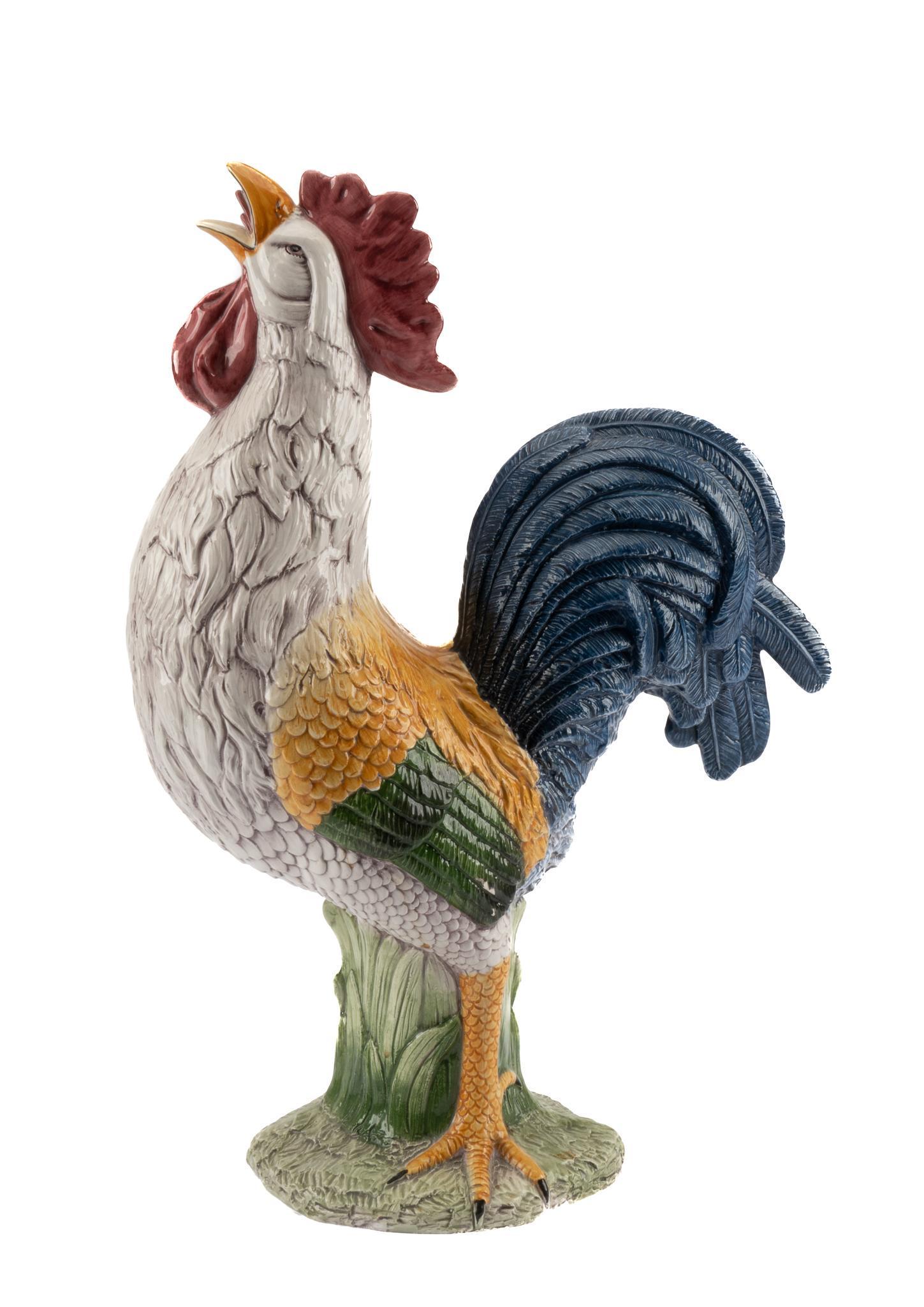 Neiman Marcus Ceramic Majolica Rooster (1 of 5)