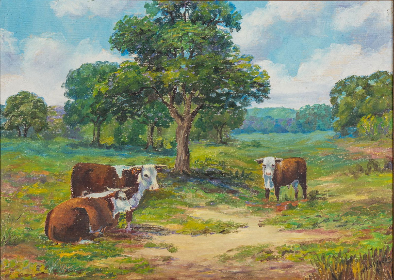 Pearl Young, Hereford Cattle (1 of 4)