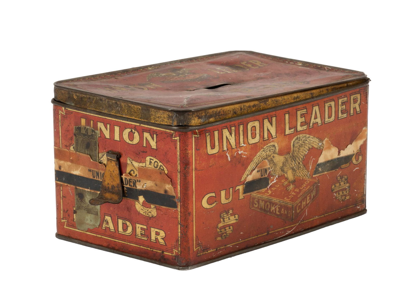 Vintage Union Leader Cut Plug Tobacco Tin (1 of 6)