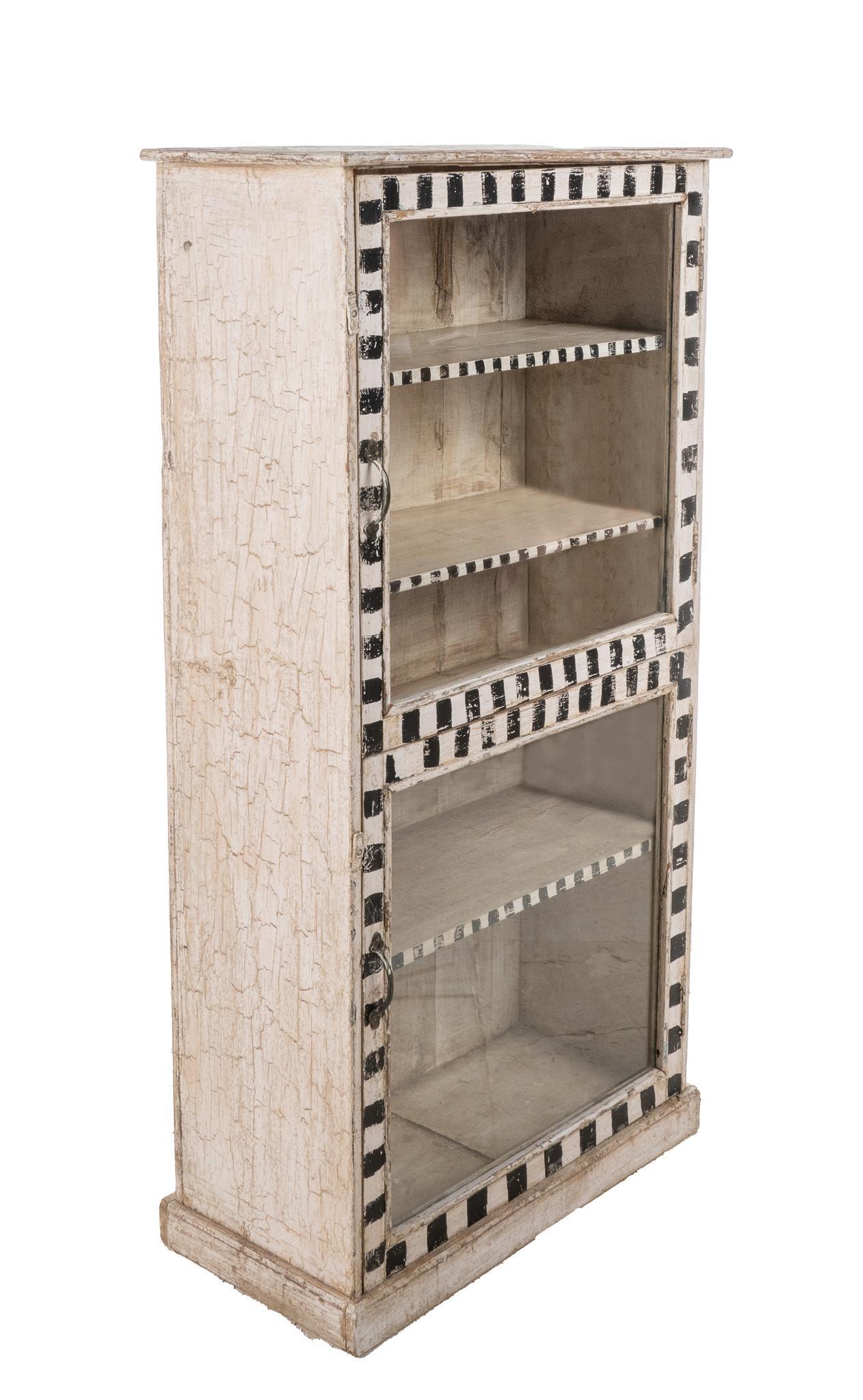 Folk Art Two-Tone Bookcase (1 of 5)