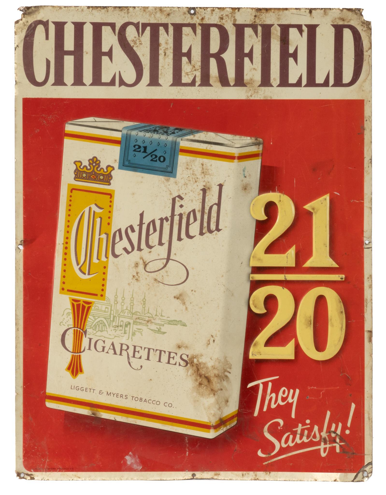 Chesterfield Tin Sign (1 of 5)