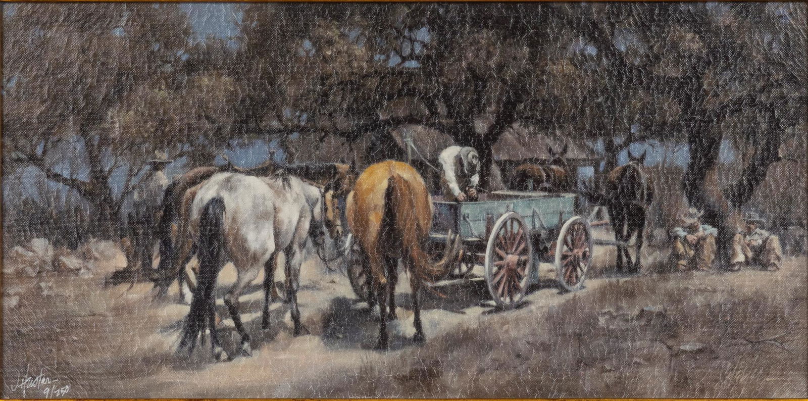 Jay Hester, Horses and Wagon (1 of 4)