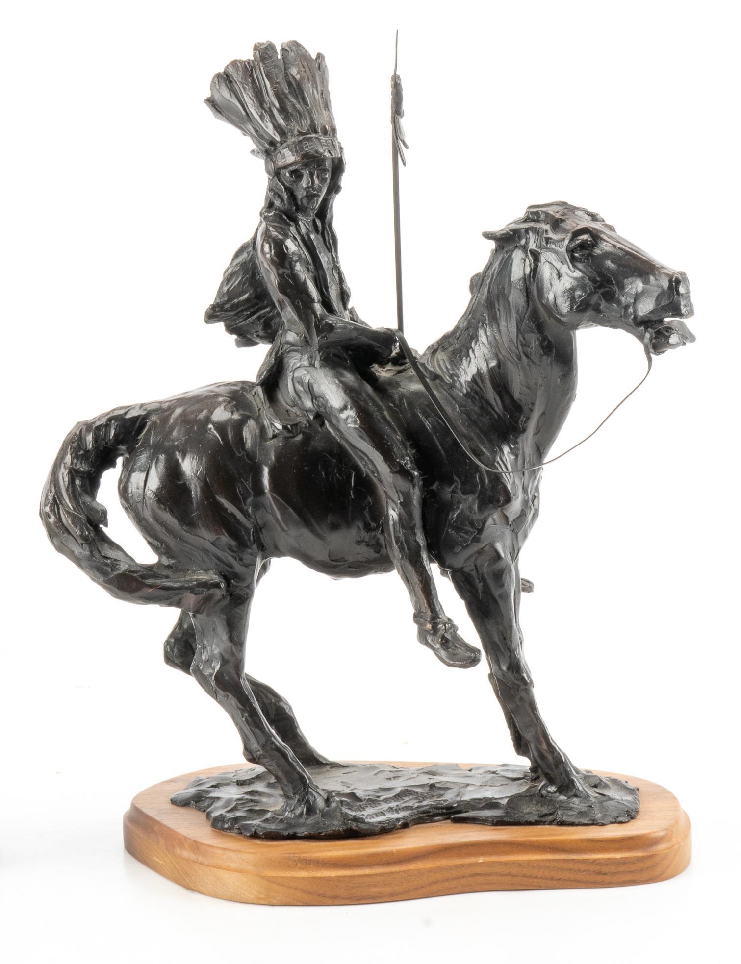 Peter Fillerup, Native American Bronze Statue (1 of 6)