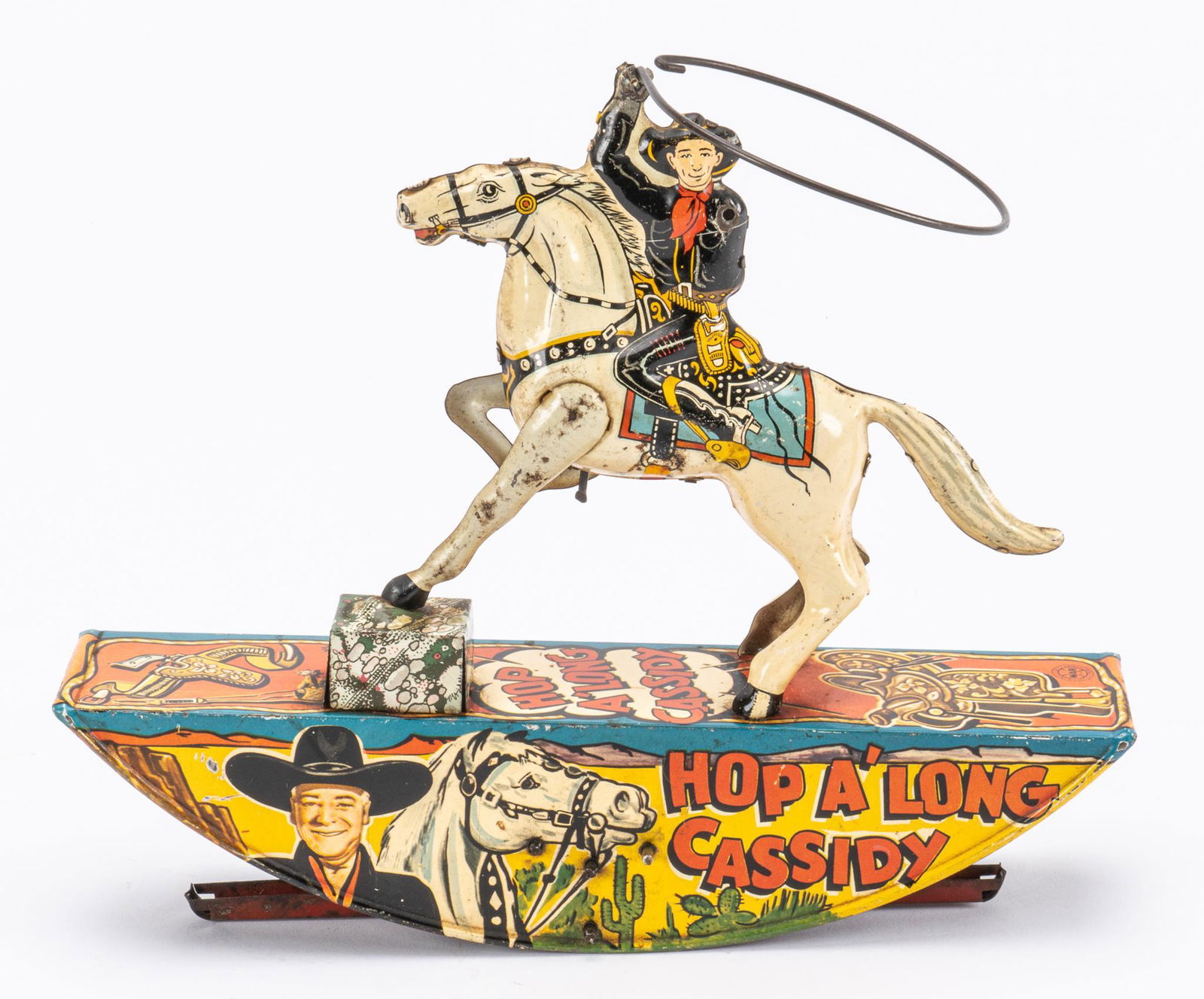 Hopalong Cassidy Tin Plate Rocking Horse Toy (1 of 7)