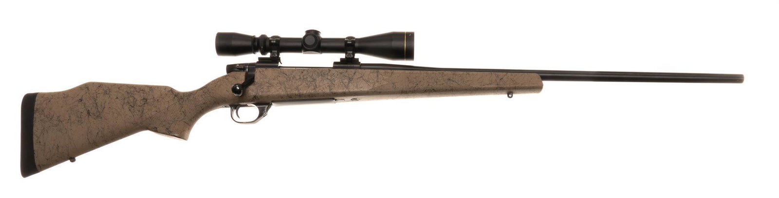 Weatherby Vanguard .270WIN Bolt-Action Rifle: Serial: PS283153 Manufacturer: Weatherby, Japan Model: Vanguard Caliber: .270WIN Barrel length: 24" OAL: 44.5" Condition: Very Good; synthetic stock has very light handling marks; barrels &