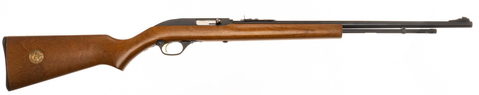 Marlin Model 60W .22LR Semi-Auto Rifle: Serial: 05135740 Manufacturer: Marlin Firearms Co. Model: 60W Caliber: .22LR Barrel length: 22" OAL: 41" Condition: Very Good; wood stock has light handling marks; barrel & receiver have l