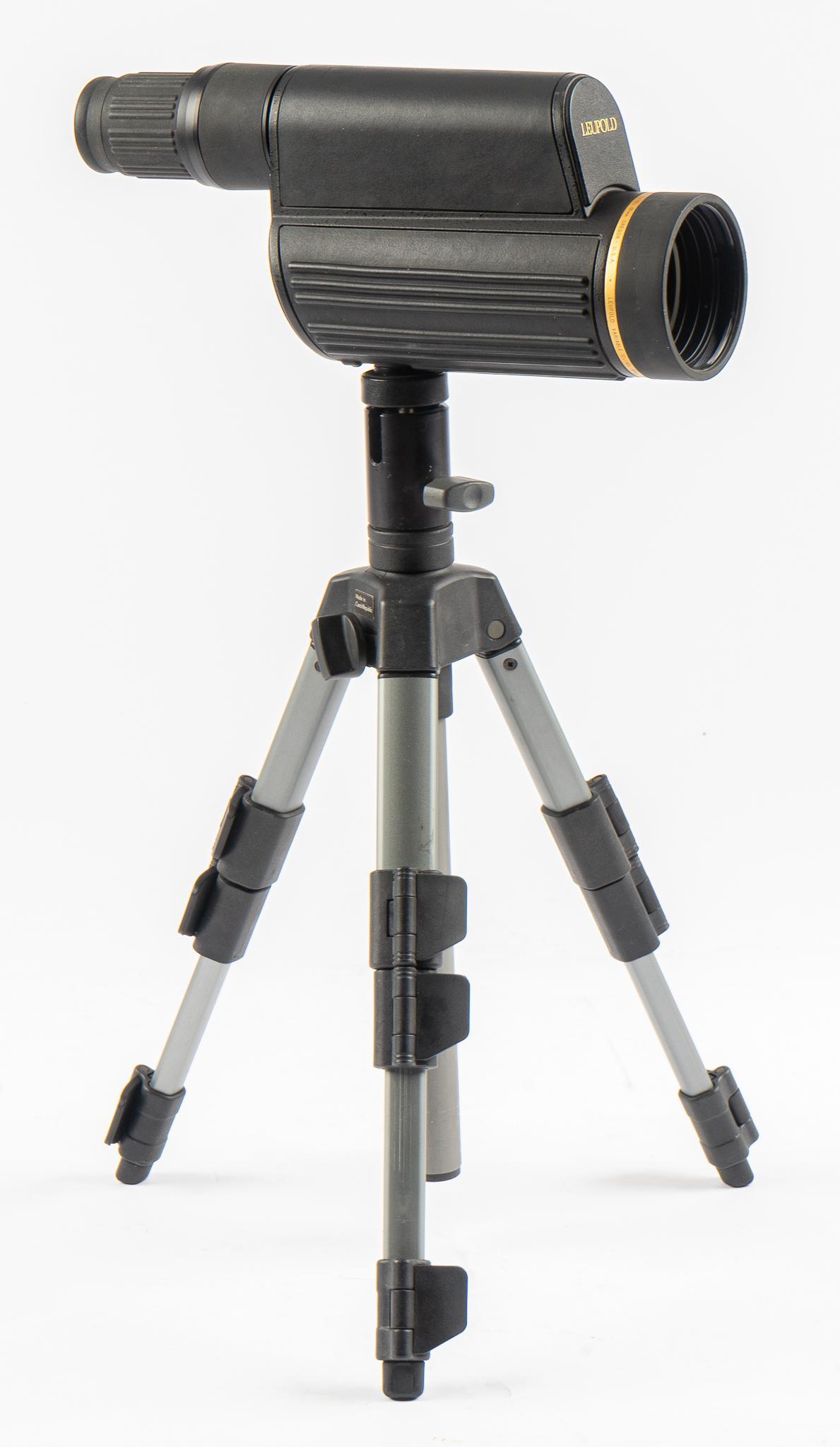 Leupold Golden Ring Variable 12-40x60mm Spotting Scope: Includes: case for scope; adjustable tripod; lens covers Condition: Good; used condition w/ light wear & handling Provenance: The Estate of Tom Benson (San Antonio, Texas) Nationwide in-house shipping