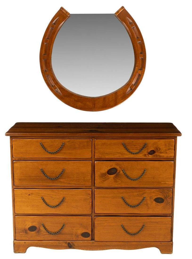 W.R. Dallas (San Antonio, TX) Dresser with Wall Mirror (1 of 10)