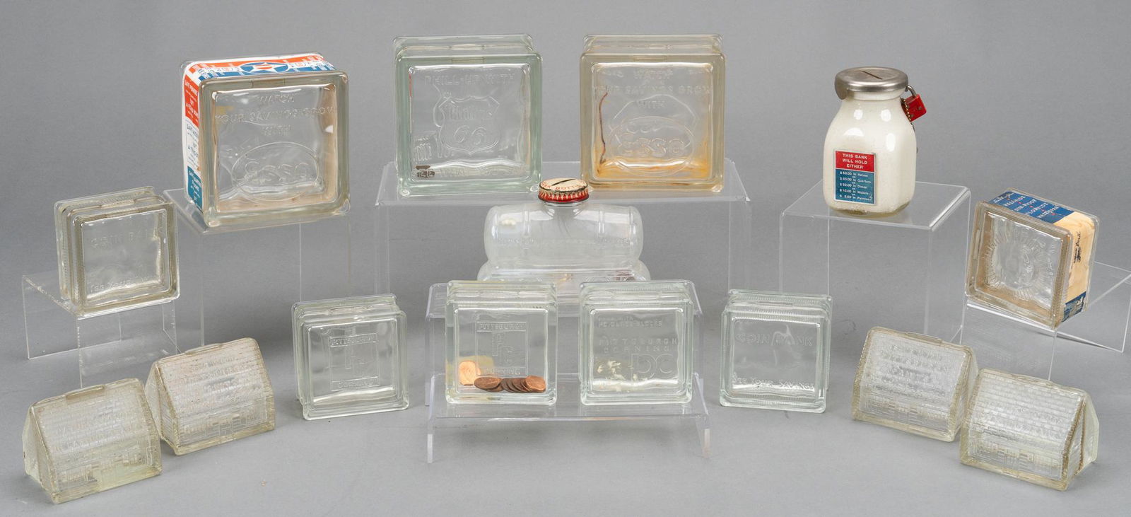 Collection of (15) Advertisement Coin Banks (1 of 9)