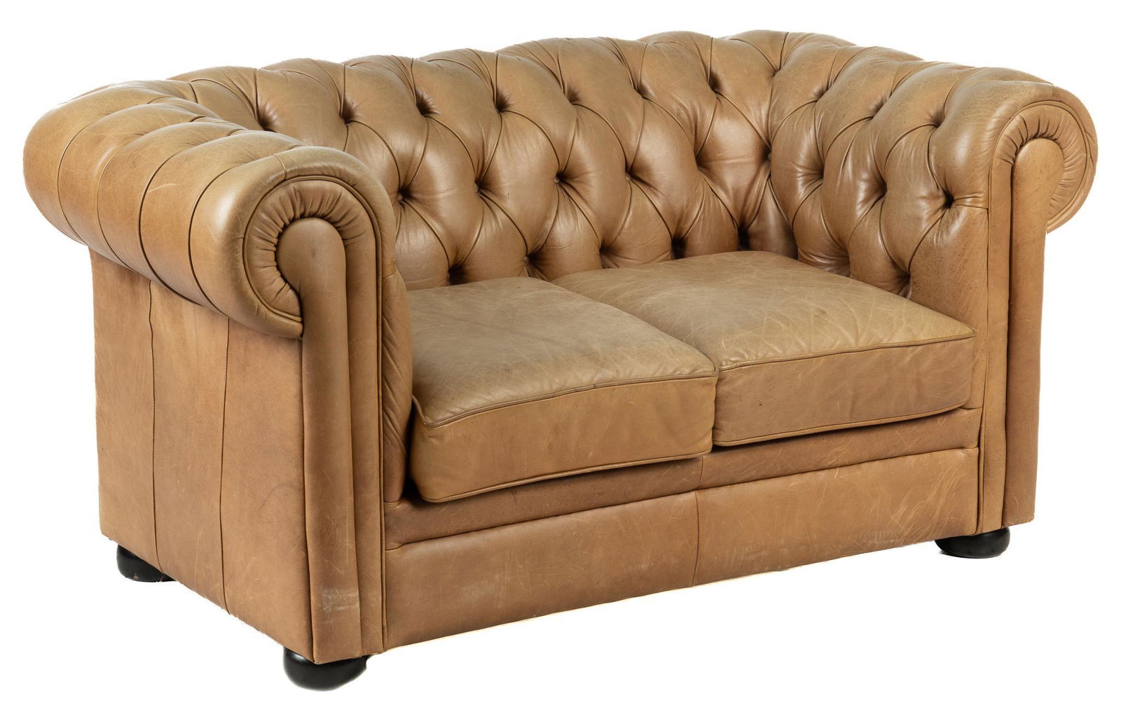 Leather Chesterfield Sofa (1 of 4)