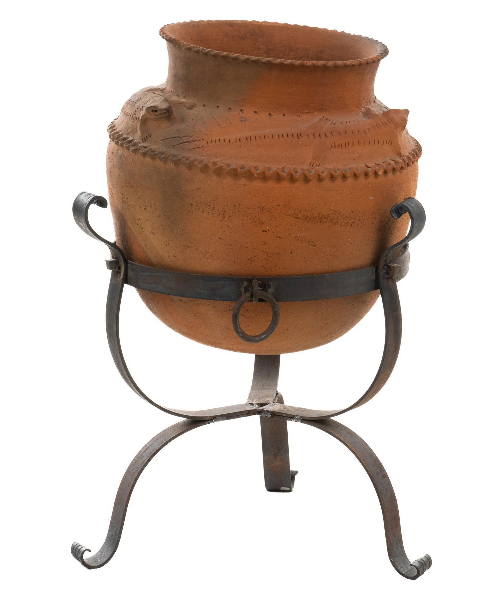 Oaxacan Iguana Effigy Pot (1 of 5)