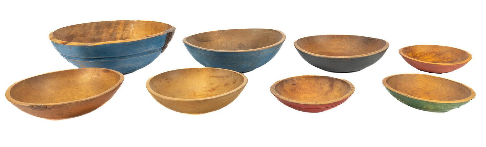 Set of (8) Wood Mixing Bowls (1 of 4)