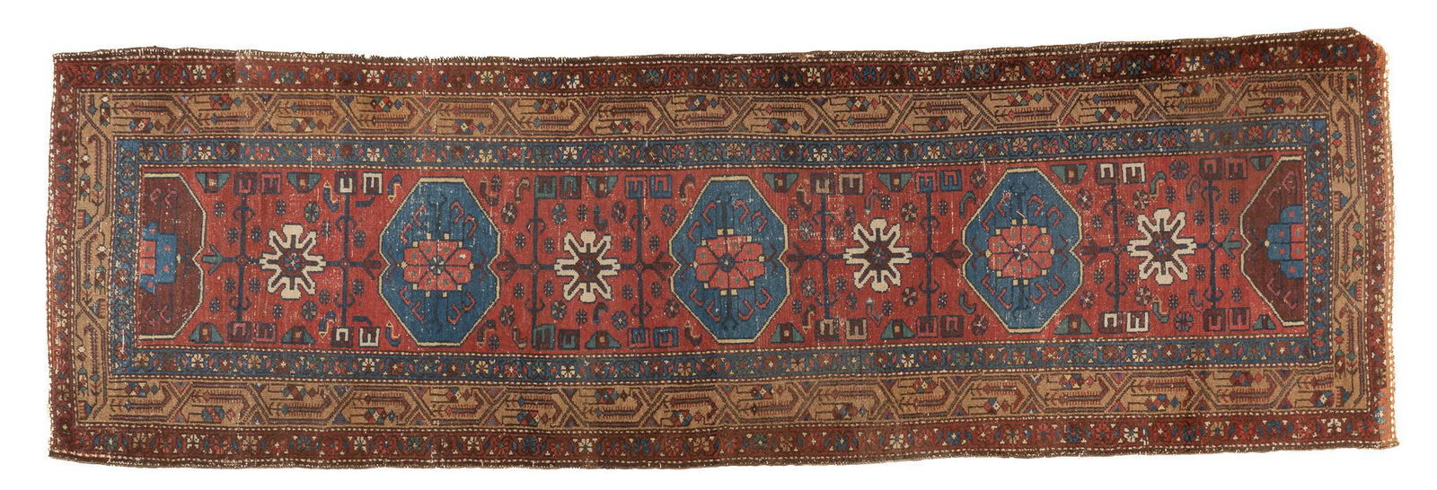 Hand-Made Bakshaish Style Rug Runner, 9'4" x 2'10" (1 of 3)