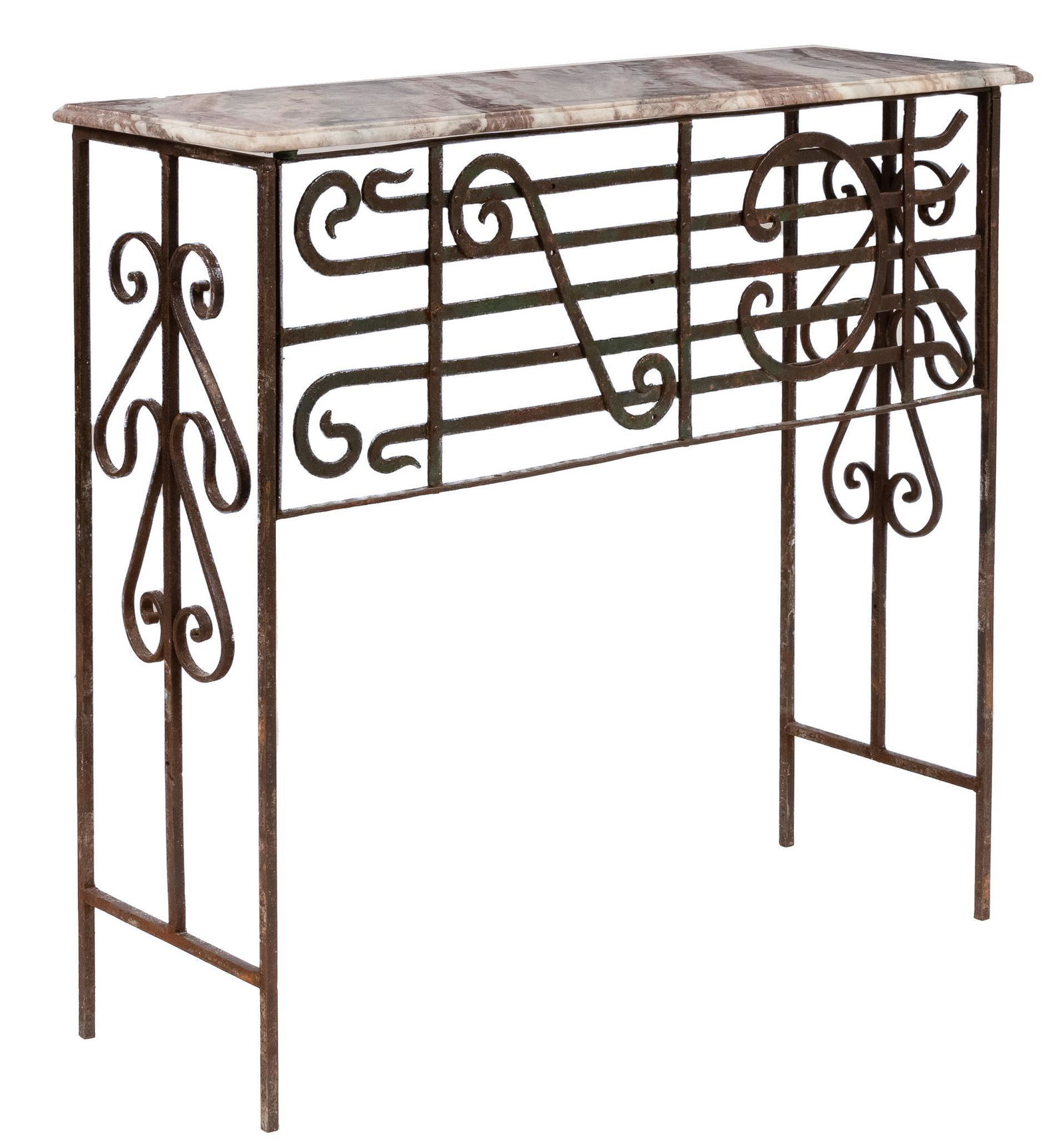 Marble Top Console Table (1 of 5)