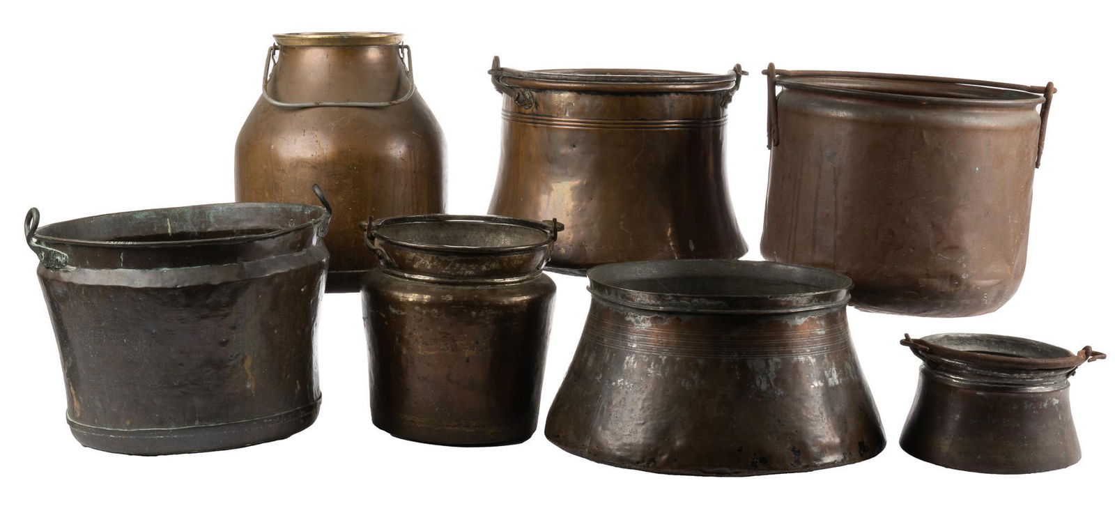 Collection of (7) Copper Cauldrons (1 of 5)
