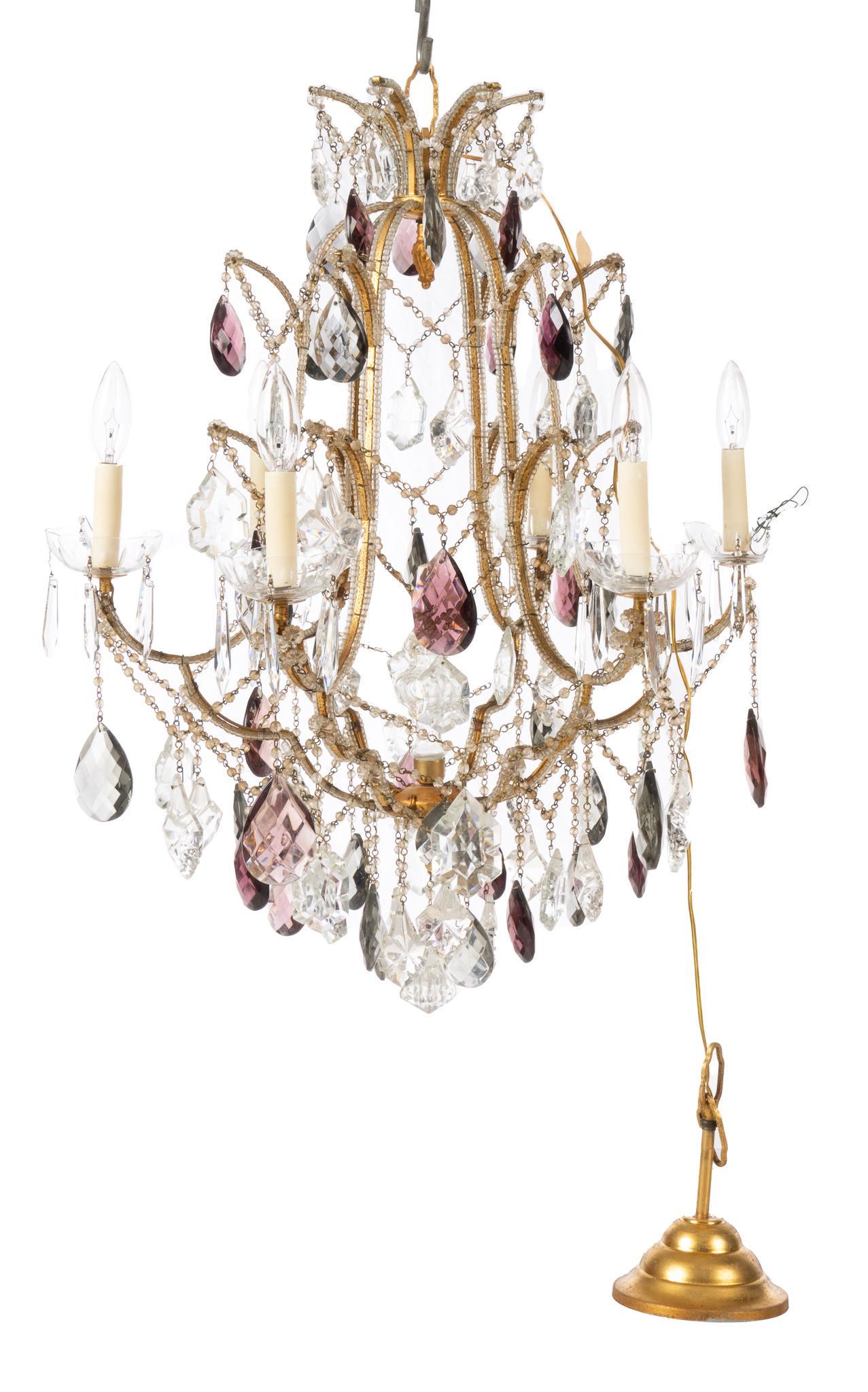 Crystal Glass Chandelier (1 of 4)